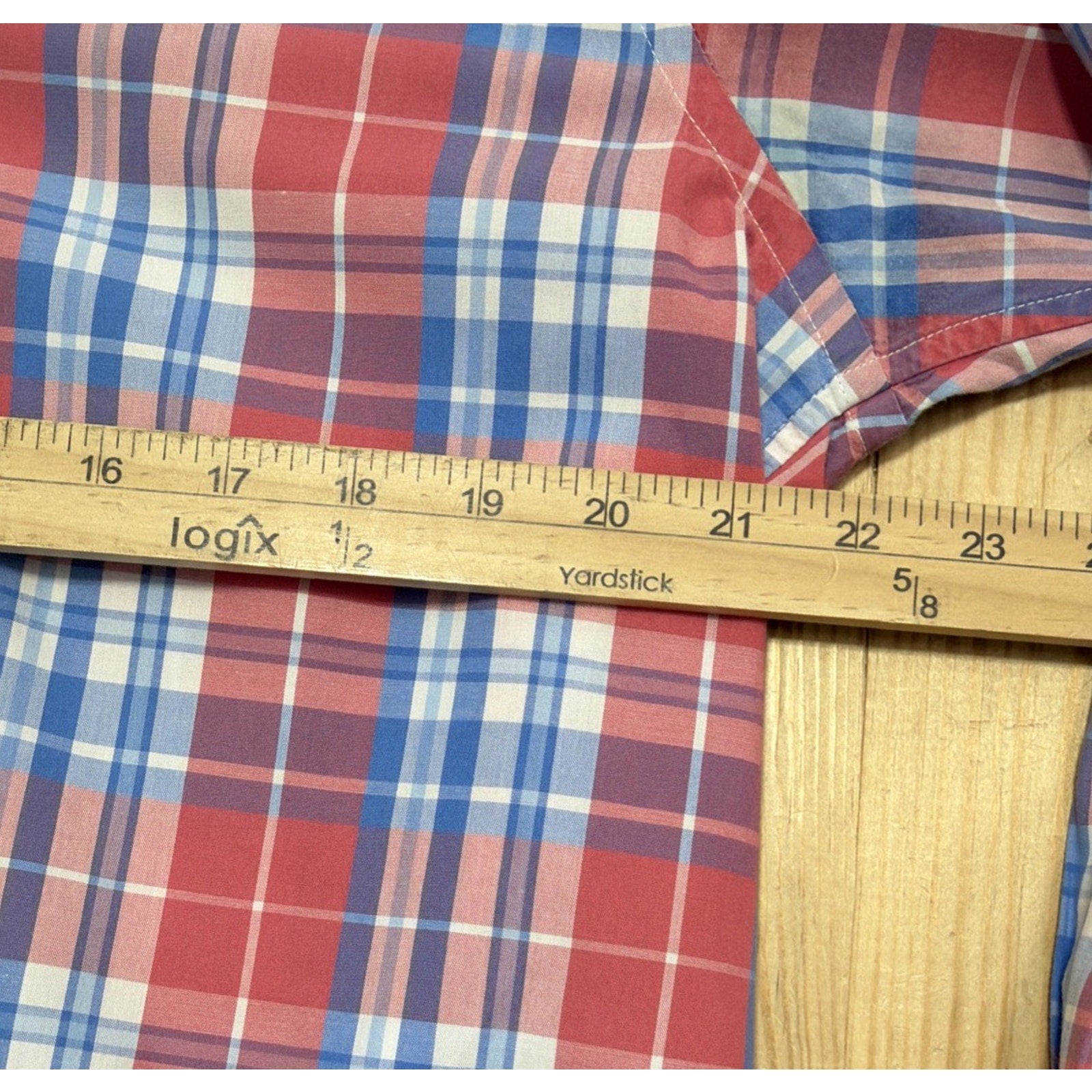 Vineyard Vines Shirt Mens Large Slim Fit Whale Button Up Long Sleeve Plaid