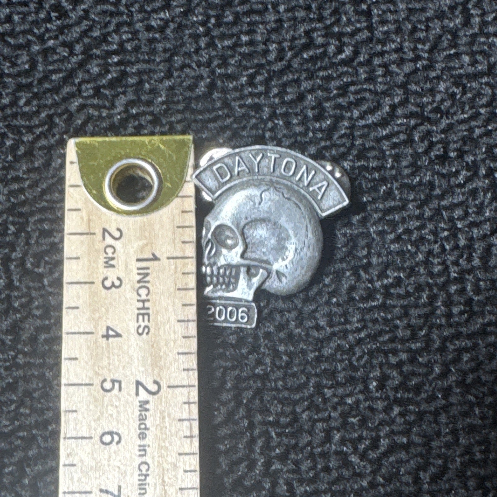 Daytona Bike Week 2006 Skull Lapel Vest Pin SJ Licensed Collectible