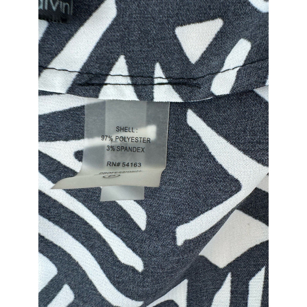 Calvin Klein Black Tan Sleeveless V Neck Top Women’s Plus Size 3X