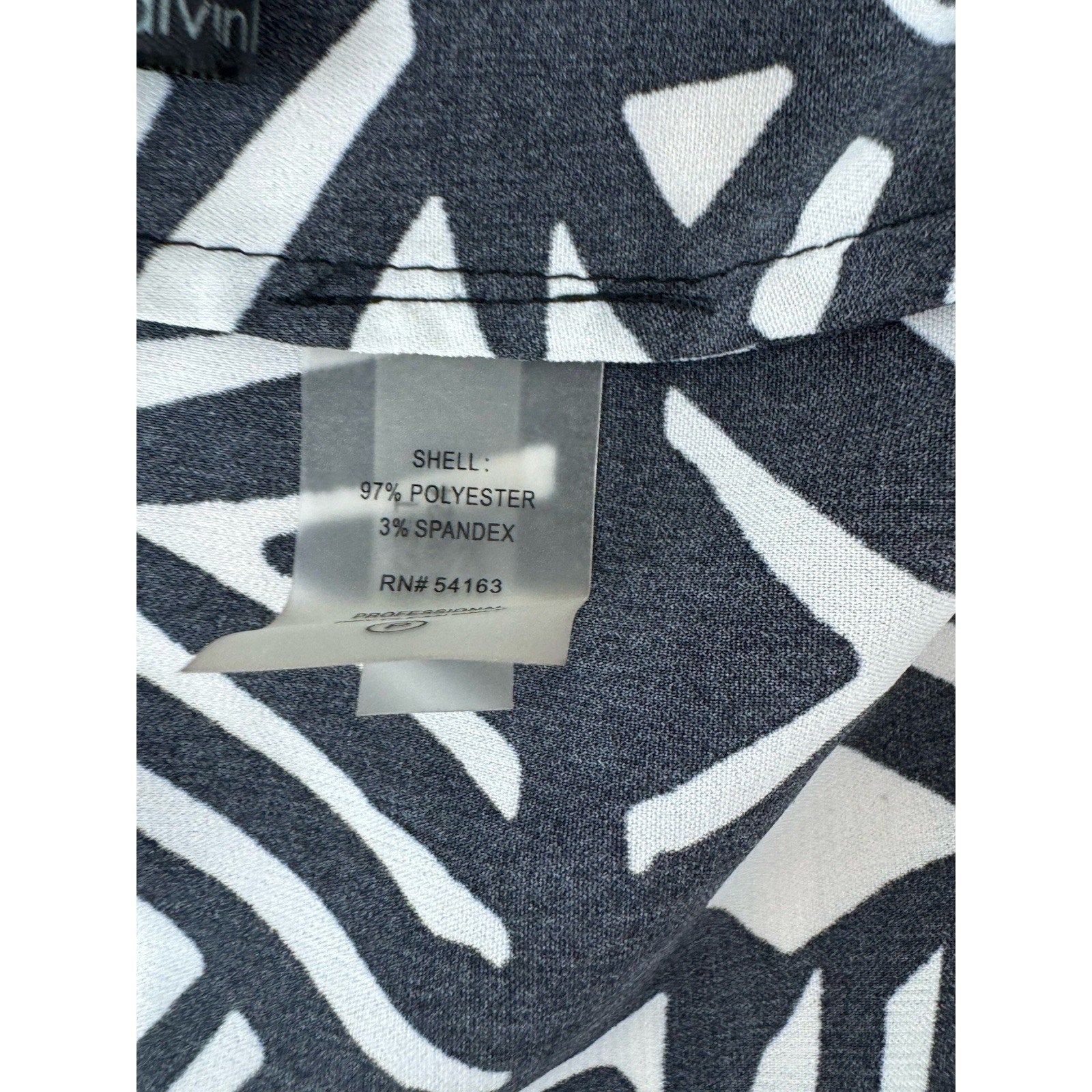Calvin Klein Black Tan Sleeveless V Neck Top Women’s Plus Size 3X