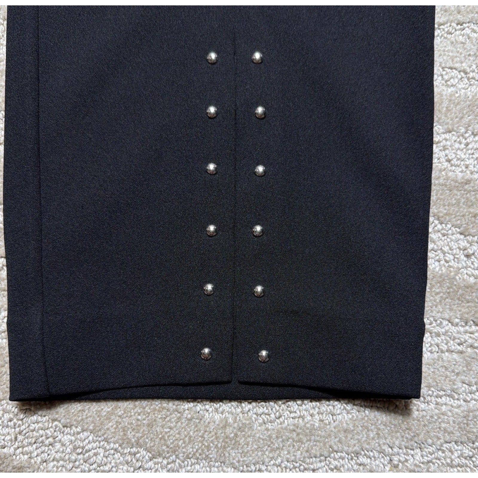 NWT JM Collection Black Pull On Comfort Waist Stud Ankle Pants Women's Plus 16W
