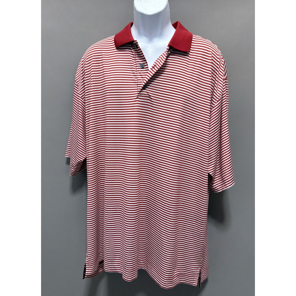 FootJoy Mens Golf Polo Shirt XL Prodry Striped Lisle Self Collar FJ