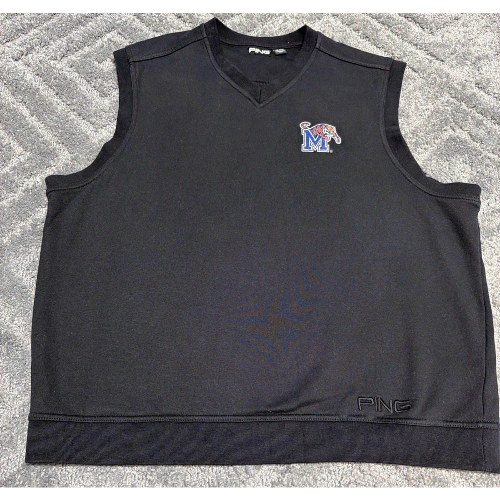 Memphis Tigers Ping Fleece Golf Hybrid Vest Men's Size XL Embroidered