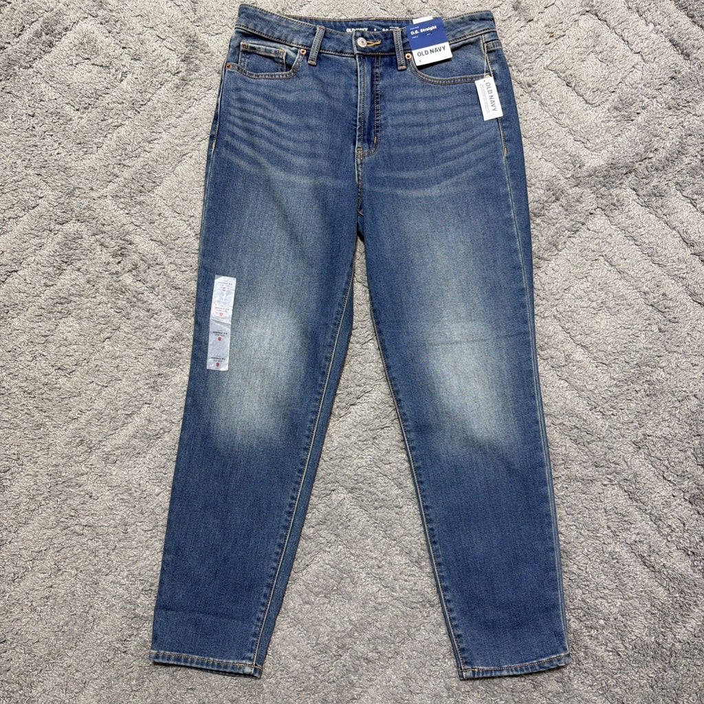 New OLD NAVY Women's Size 8 High Rise OG Straight Ankle Jeans 30x27