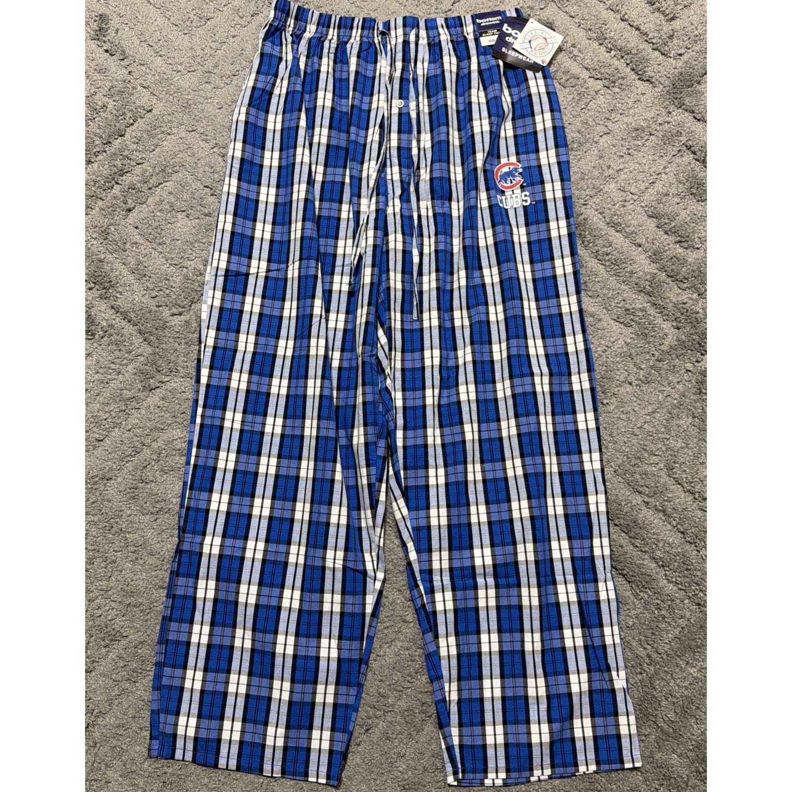 CHICAGO CUBS MLB MENS SLEEP LOUNGE PAJAMA PANT XL POCKETS NWT
