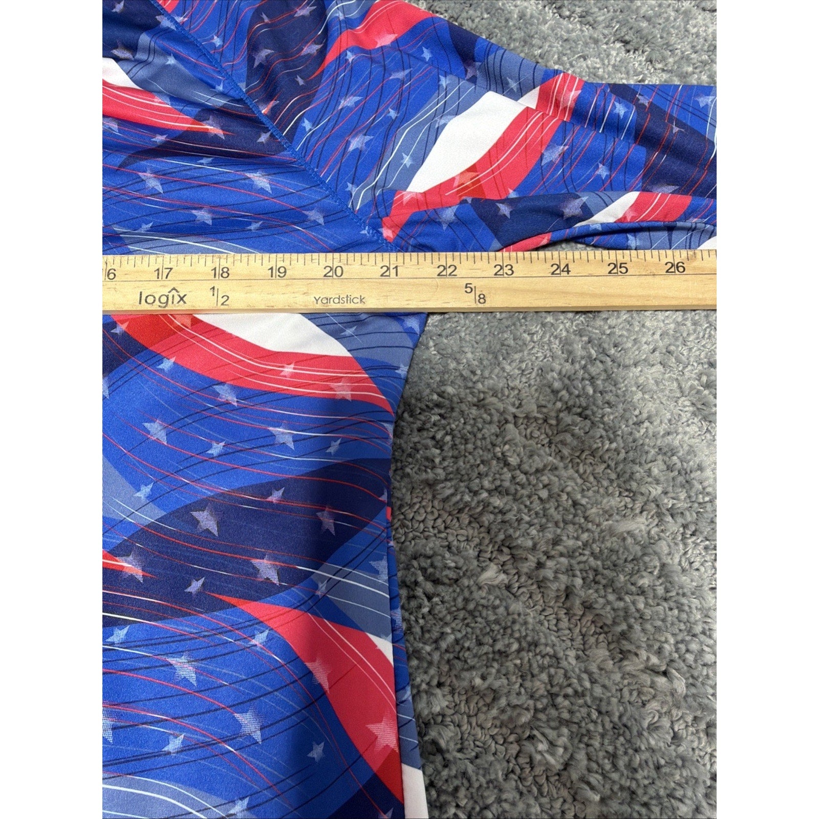 Reel Legends Shirt Women's XL Keep-IT Cool Patriotic Long Sleeve Outdoor