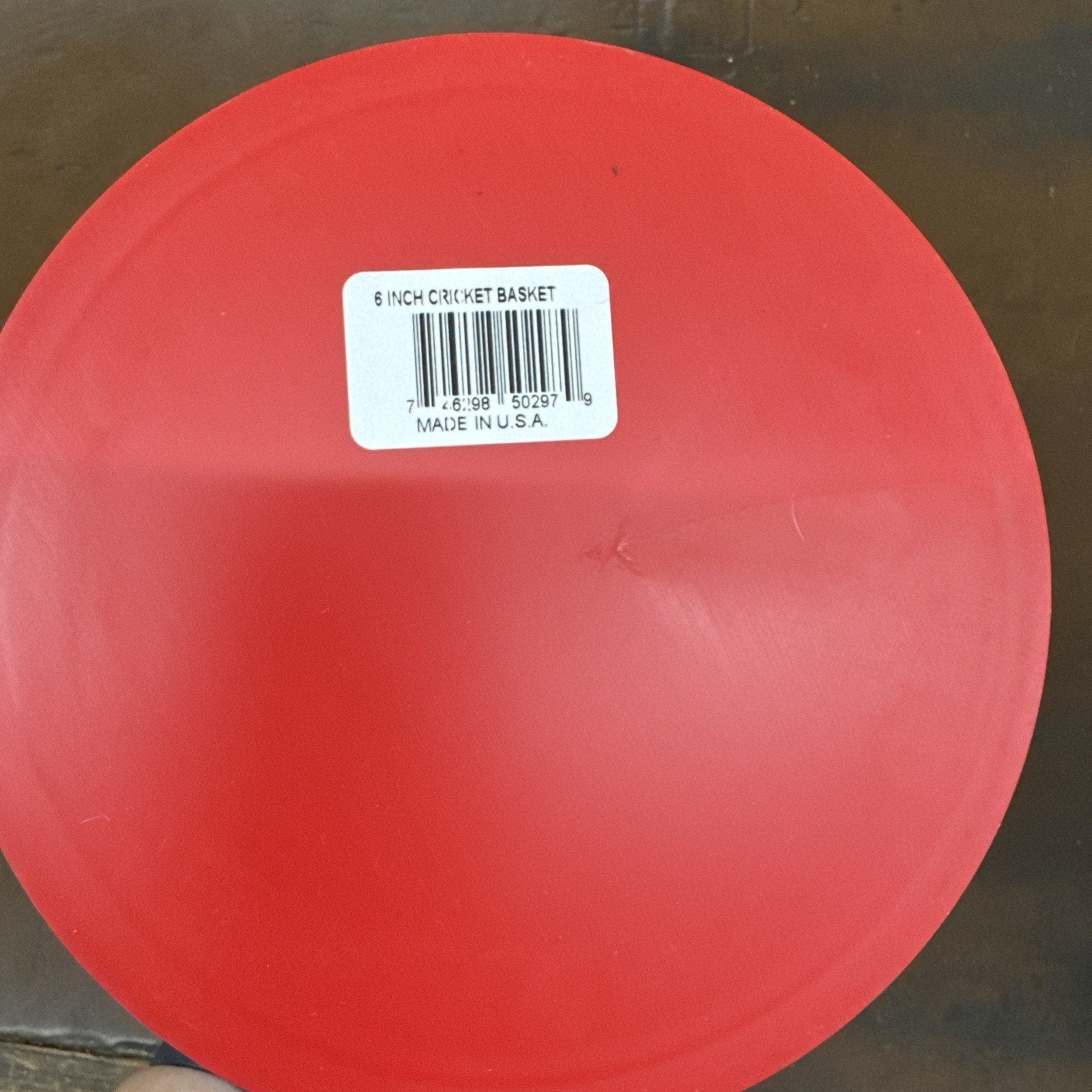 Challenge 50297 Round Cricket Cage Red 6" x 6" Wire Mesh Made in USA