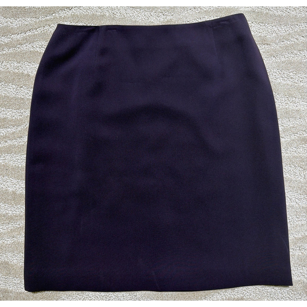 90s Vintage Mini Skirt Purple Pencil Skirt Office Aesthetic Lined Size 12 NWT