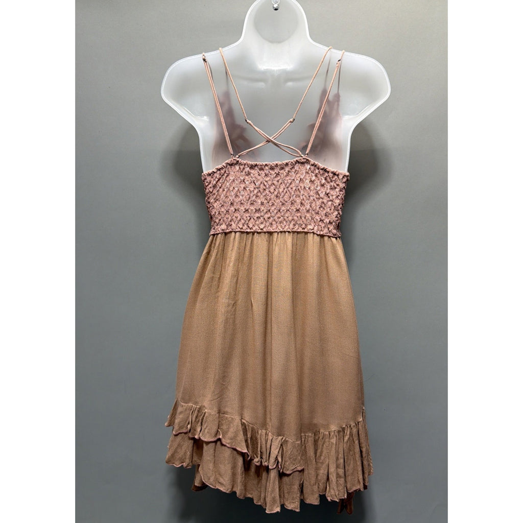 Free People Women's Adella Slip Dress Rose - Size Medium