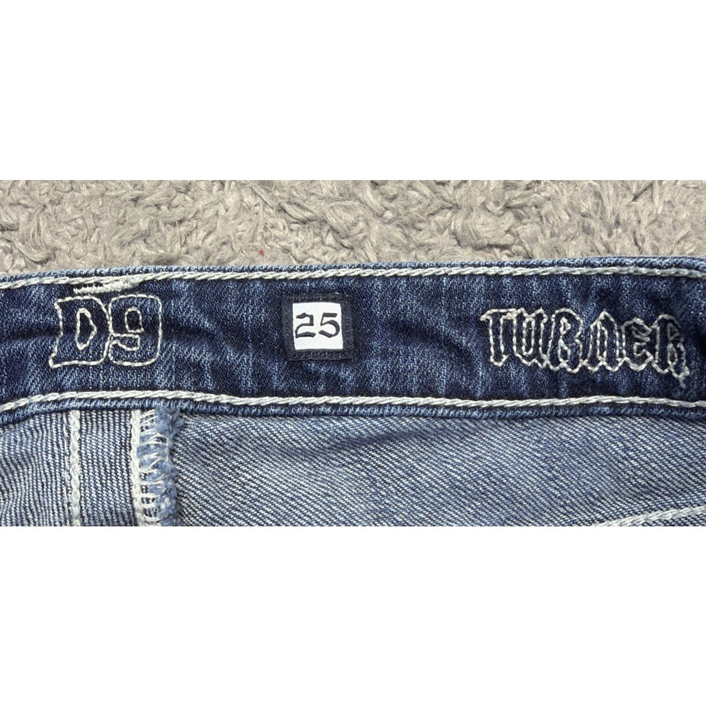 D9 District 9 Women's Blue Denim Turner Boot Cut Jeans 25x30 Western Workwear