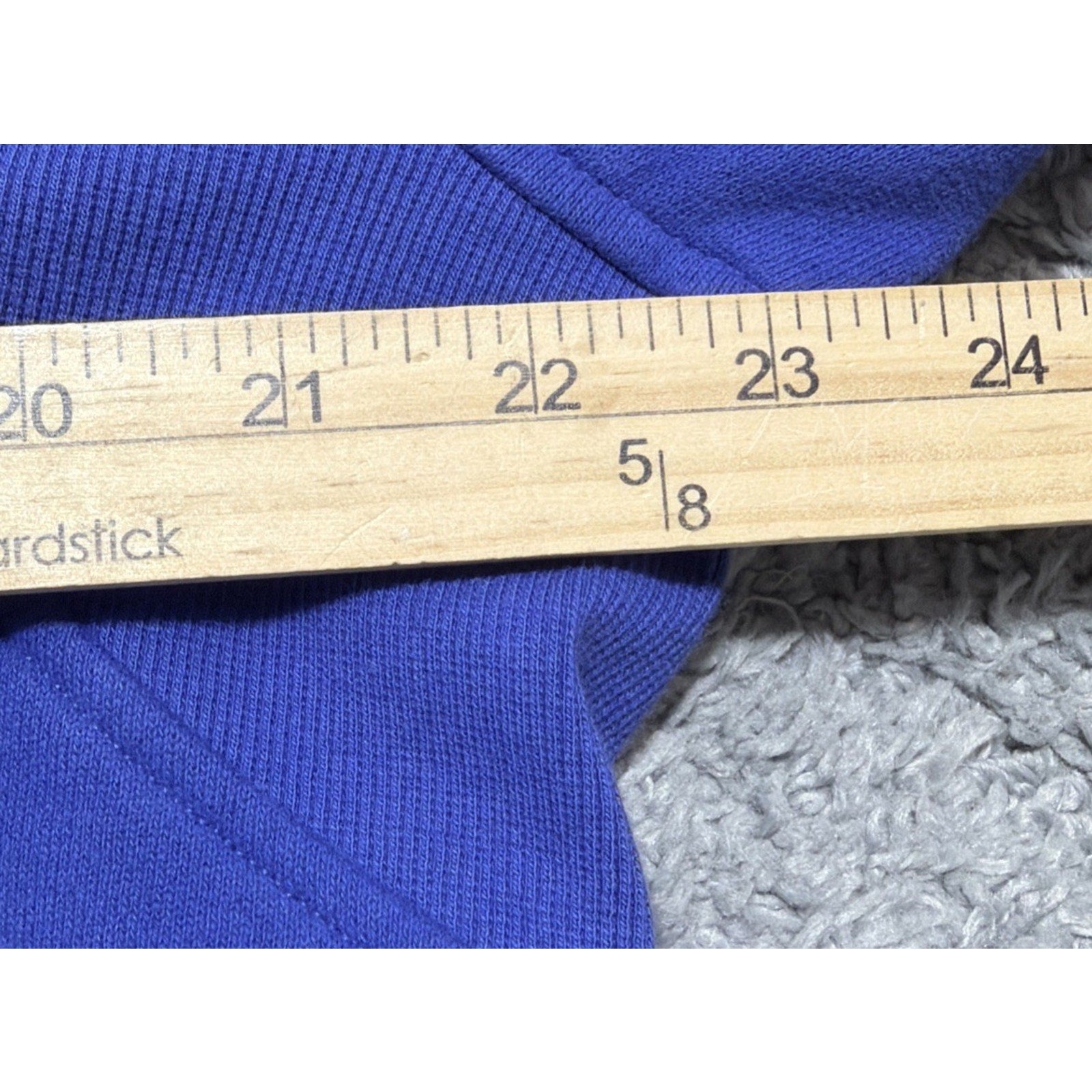 Lululemon Scuba Oversized Half Zip Hoodie Womens M/L Blue Purple Cropped Funnel