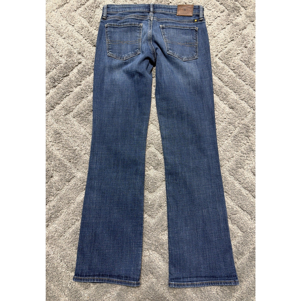 Lucky Brand Womens Sweet Boot Cut Jeans Blue Pockets Denim 4/27
