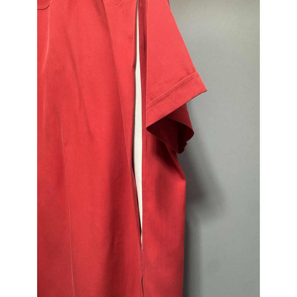 Tulliano Bay Set Men’s Large Red 100% Silk 2 Pc Shirt Pants Outfit NWT Camp