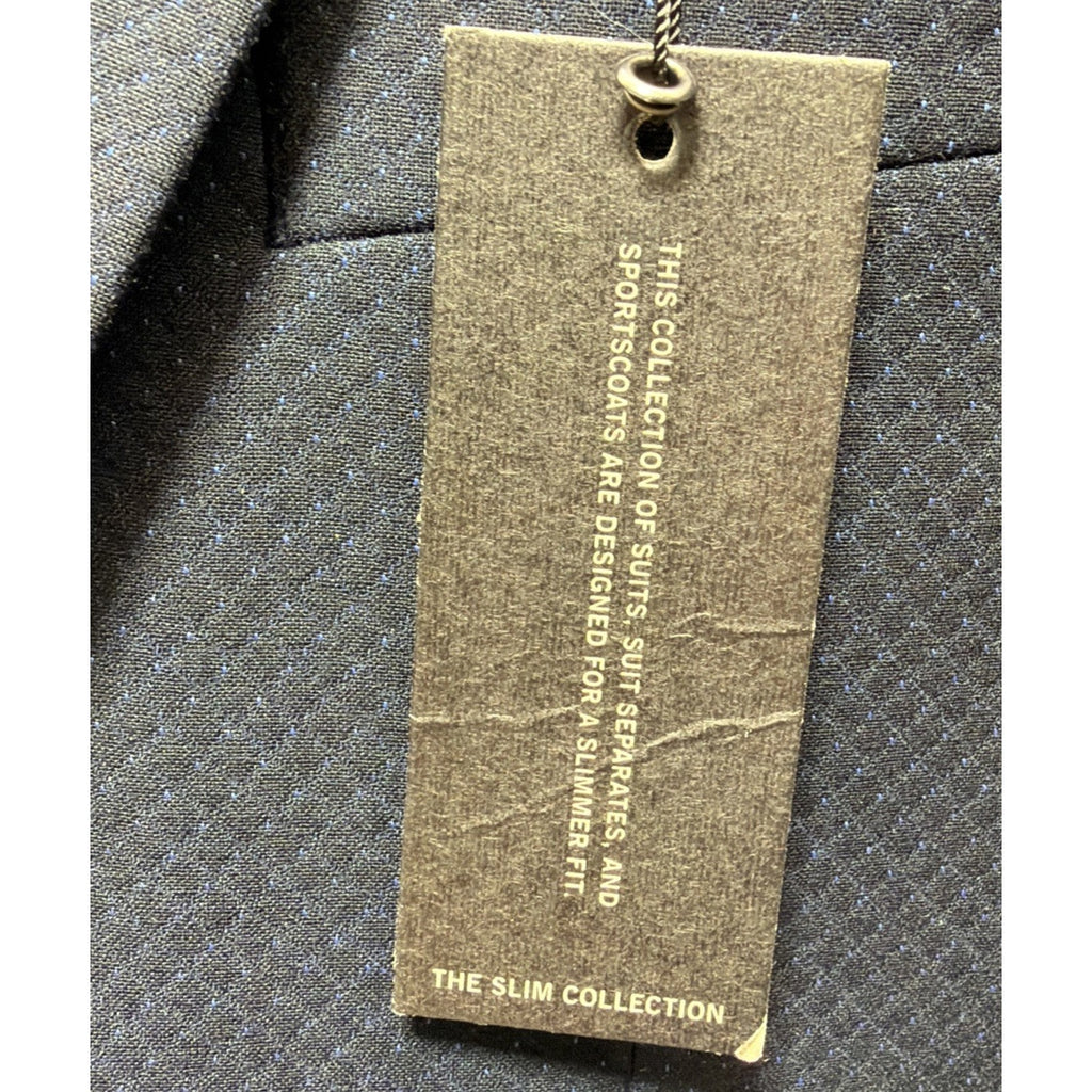 Calvin Klein Slim Fit Infinite Stretch Suit Jacket Mens 36 Short Navy NWT