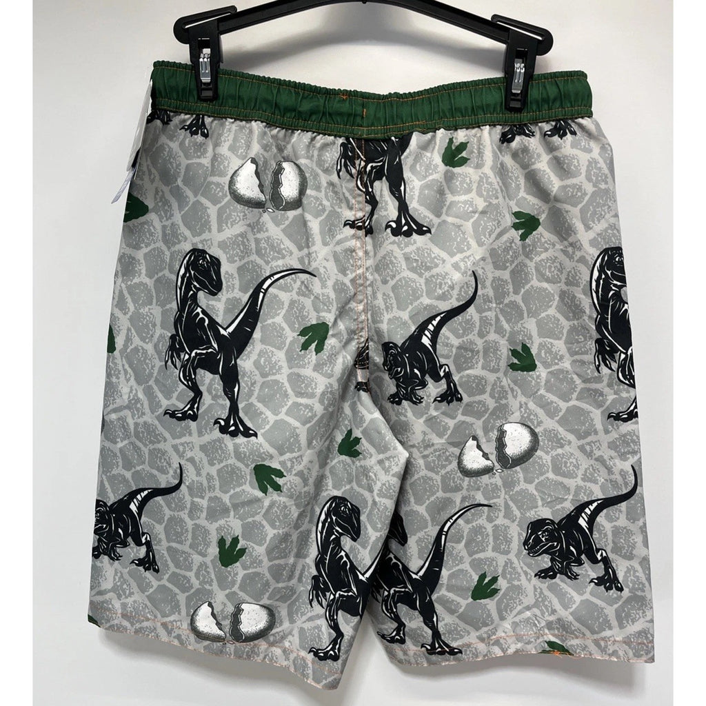 Jurassic World Swim Boys Trunks Gray Green Size XXL NWT UPf 50+