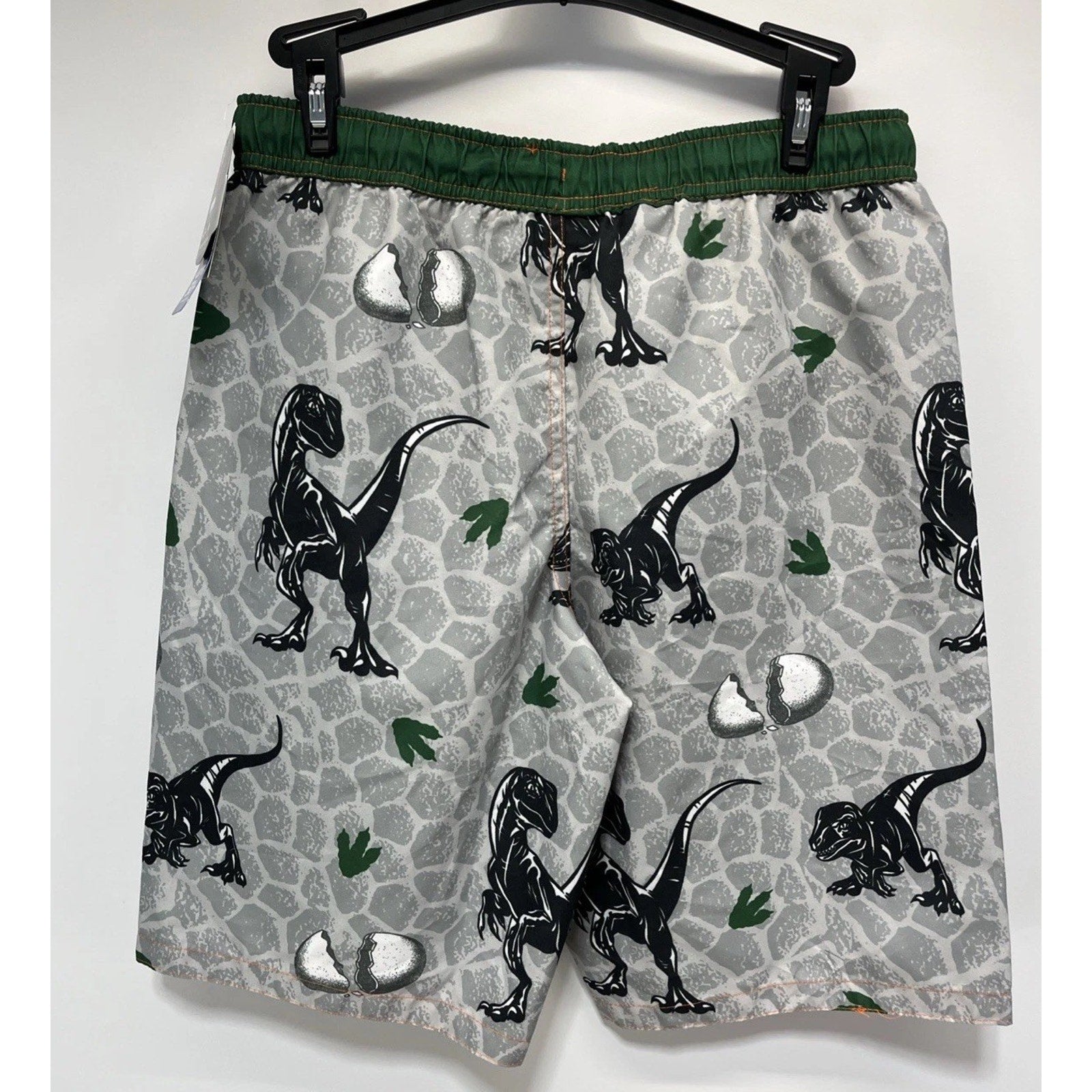 Jurassic World Swim Boys Trunks Gray Green Size XXL NWT UPf 50+