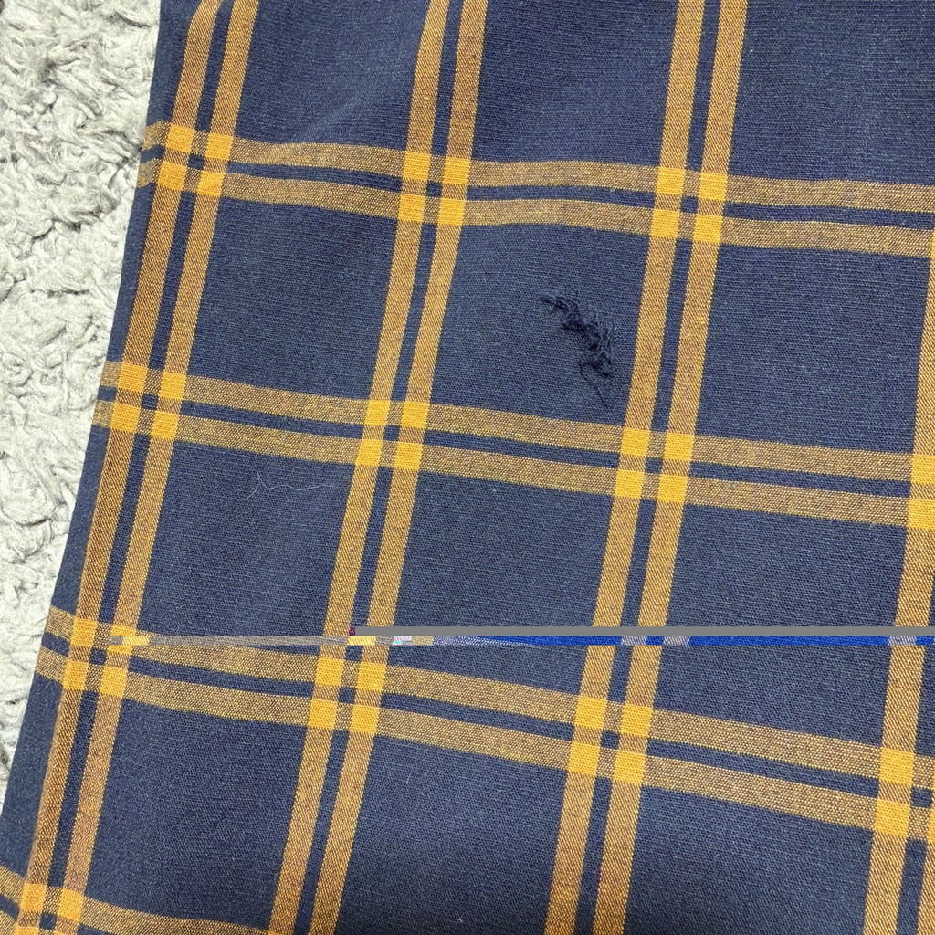 Old Navy Blue Tartan Plaid Men’s Long Sleeve Size XL Slim Fit NWT