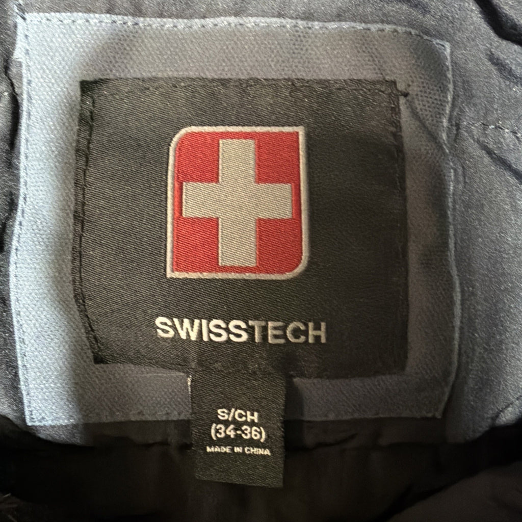 Swiss Tech Men's S Full Zip Green Soft Shell Jacket Waterproof Insulated