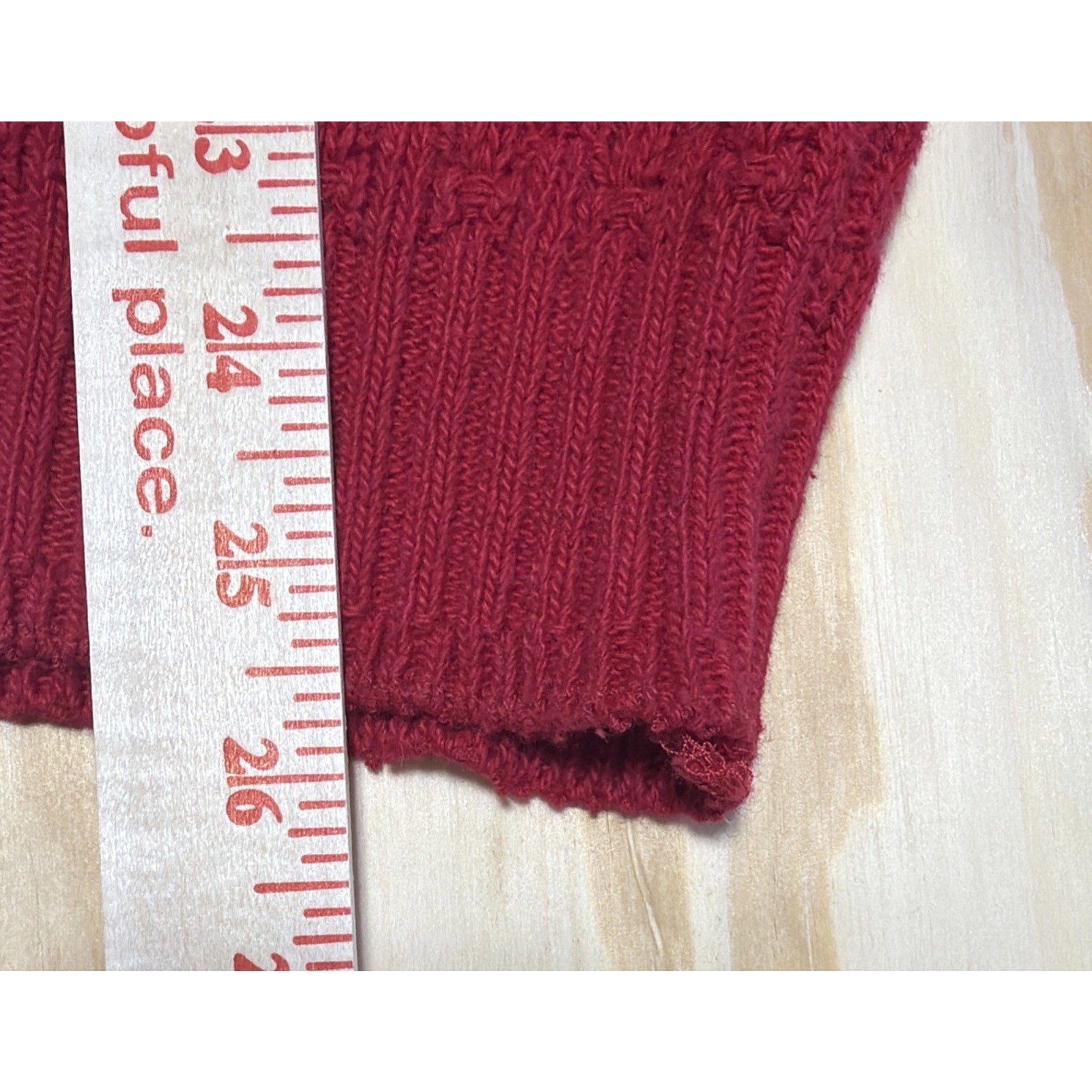 Vintage 90s Andhurst Sweater Men M Red Knit Cotton Hand Framed Cable Grandpa USA