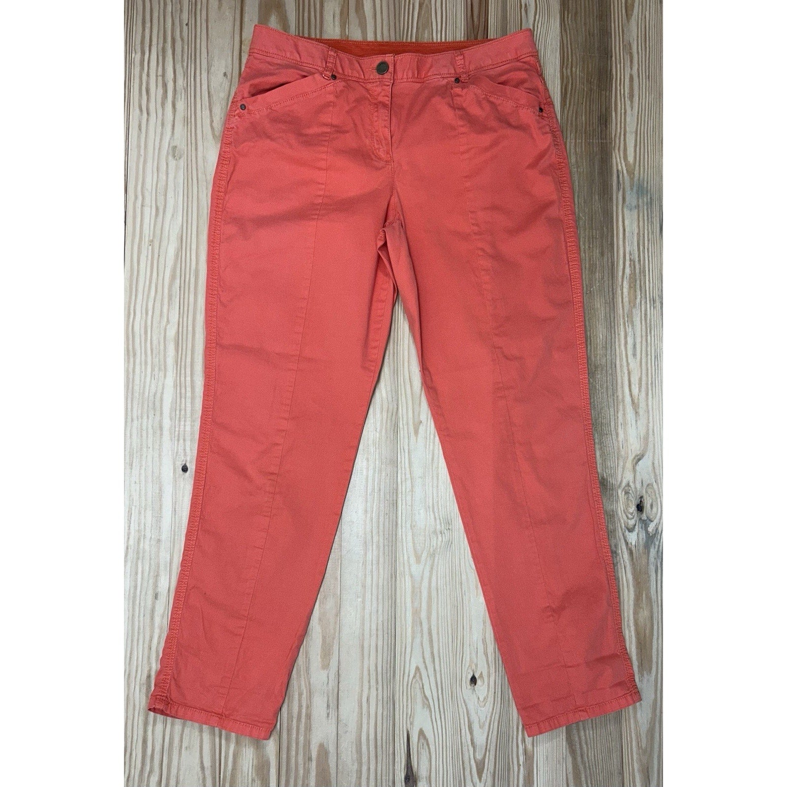 Chicos Pants 1 US Medium So Slimming Stretch Front Seam Career Minimalist Casual