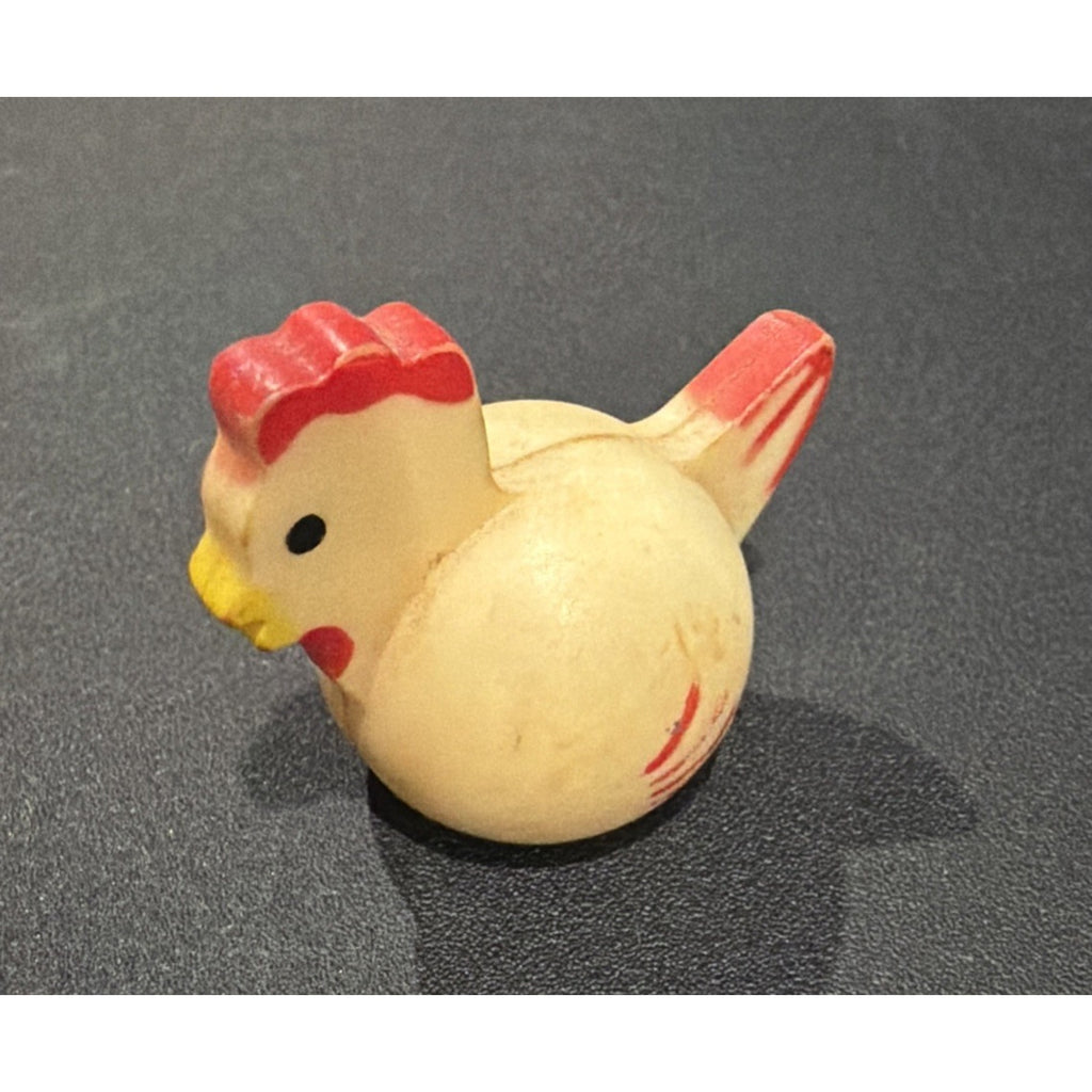 Vtg 60s 70s Fisher Price Little People White Chicken Play Family Farm HONG KONG