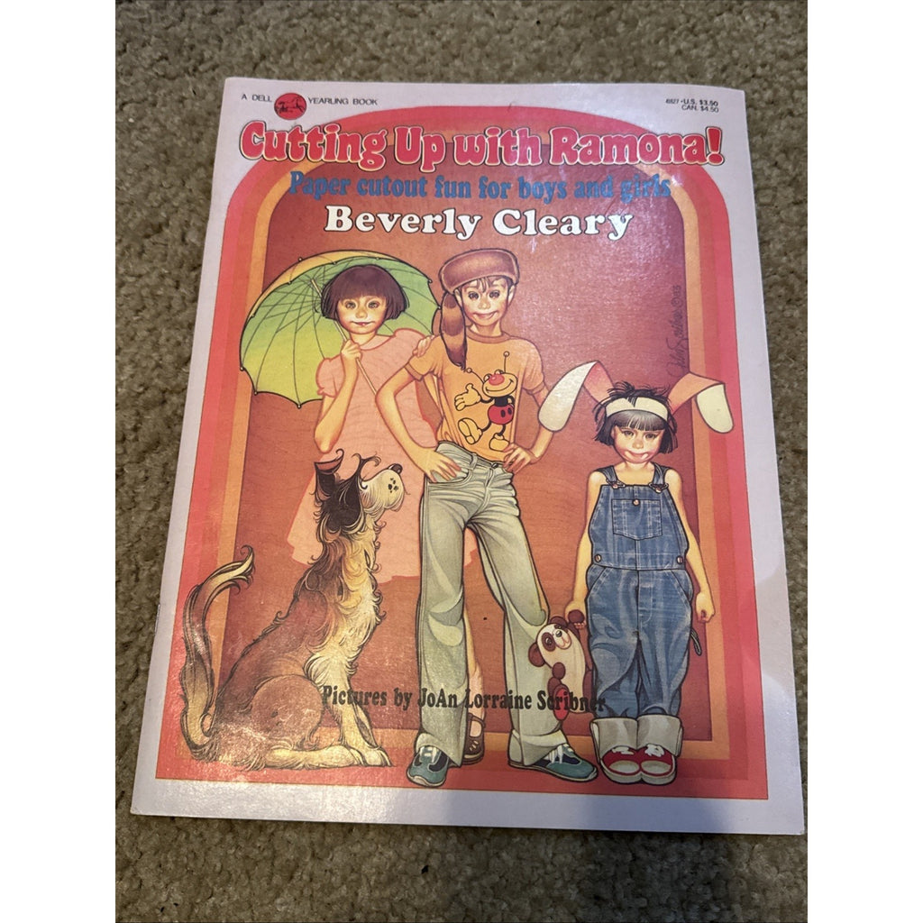 Vintage 1983 Cutting Up With Ramona Beverly Cleary Paper Dolls UNCUT Dell