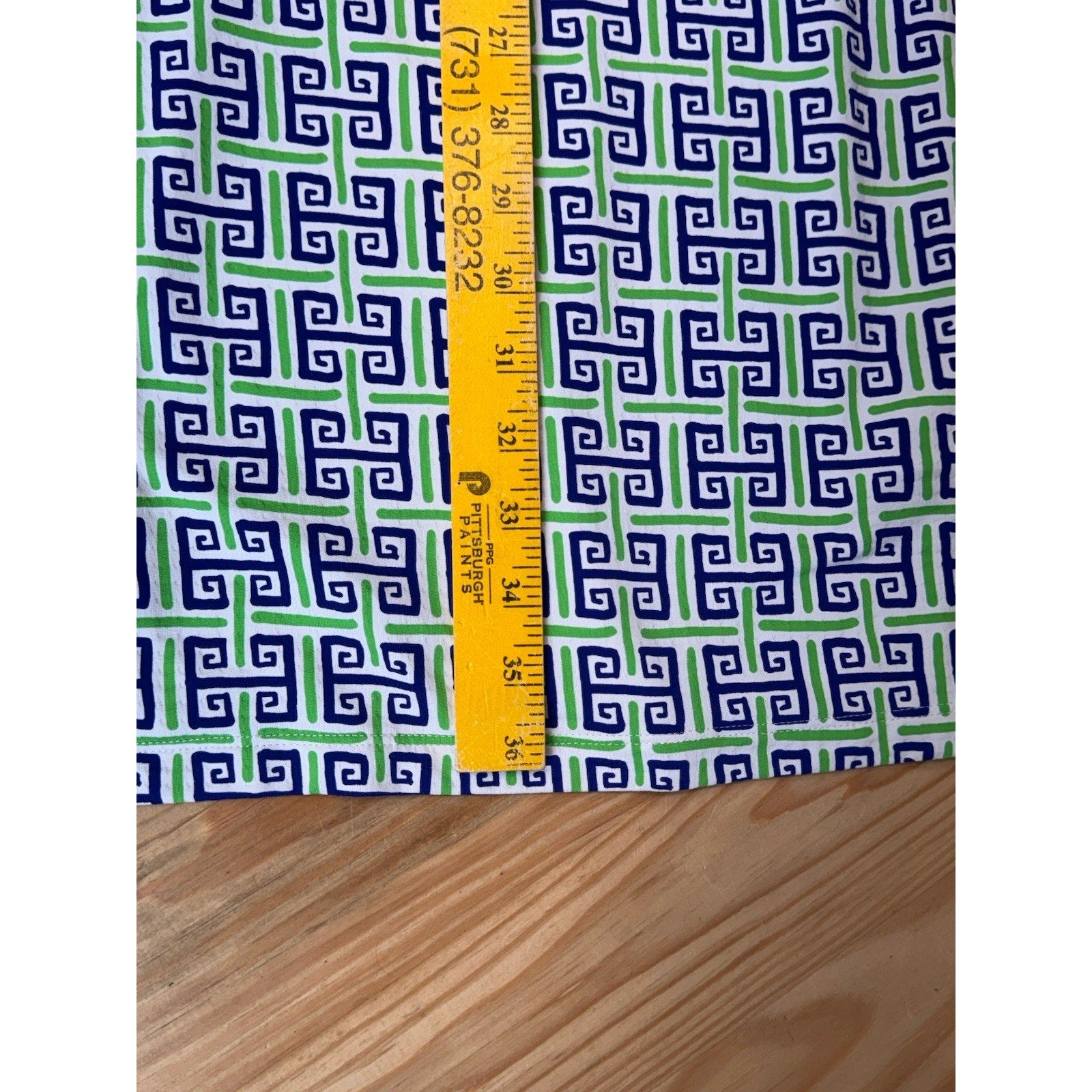 IBKUL $136 Stretch Geo Print Mesh Sleeve Athletic Casual Dress Size XL