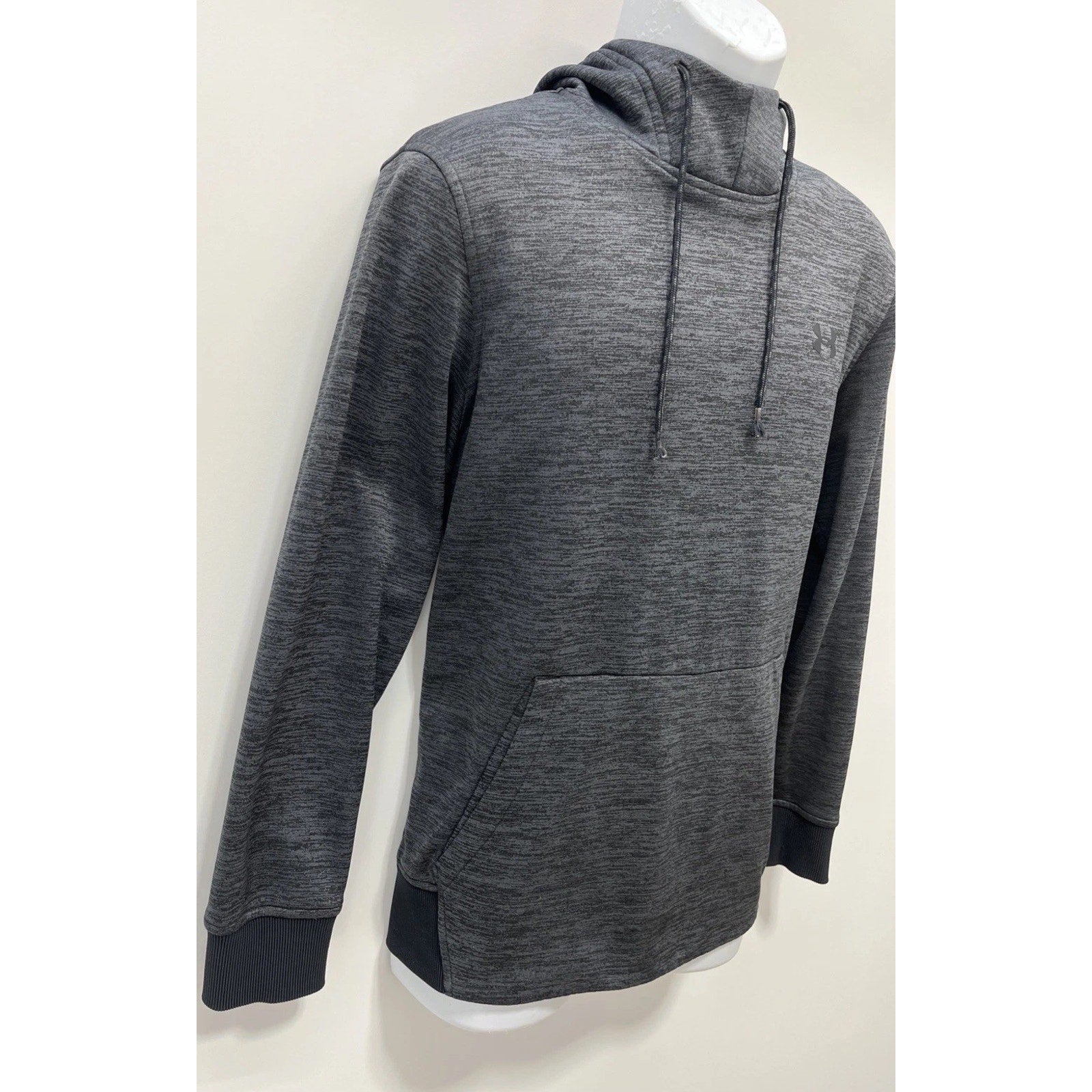 Under Armour Cold Gear Sweater Mens S Gray Fleece Pullover Hoodie Sweatshirt