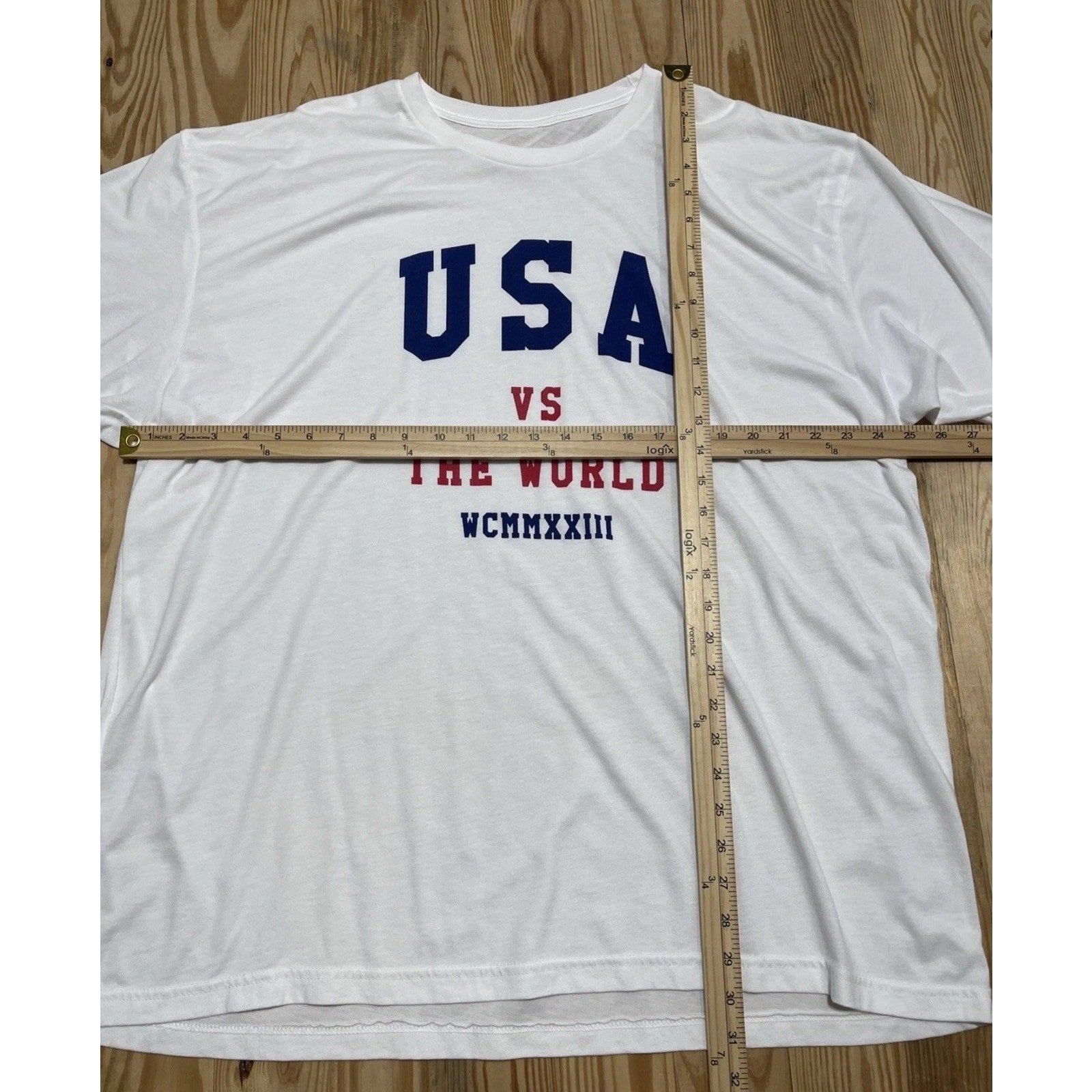 USA Beat Everybody USA Women Soccer Team Shirt WCMMXIX Size XXXL White