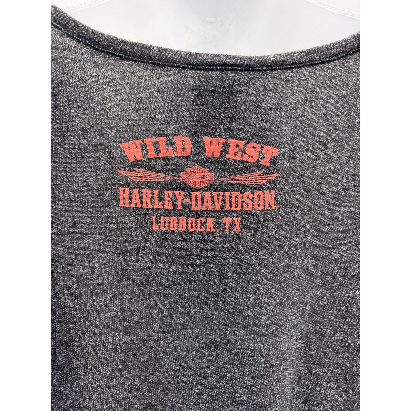 Harley Davidson Wild West Lubbock TX Shirt Long Sleeve Top Biker Women’s Size 1X