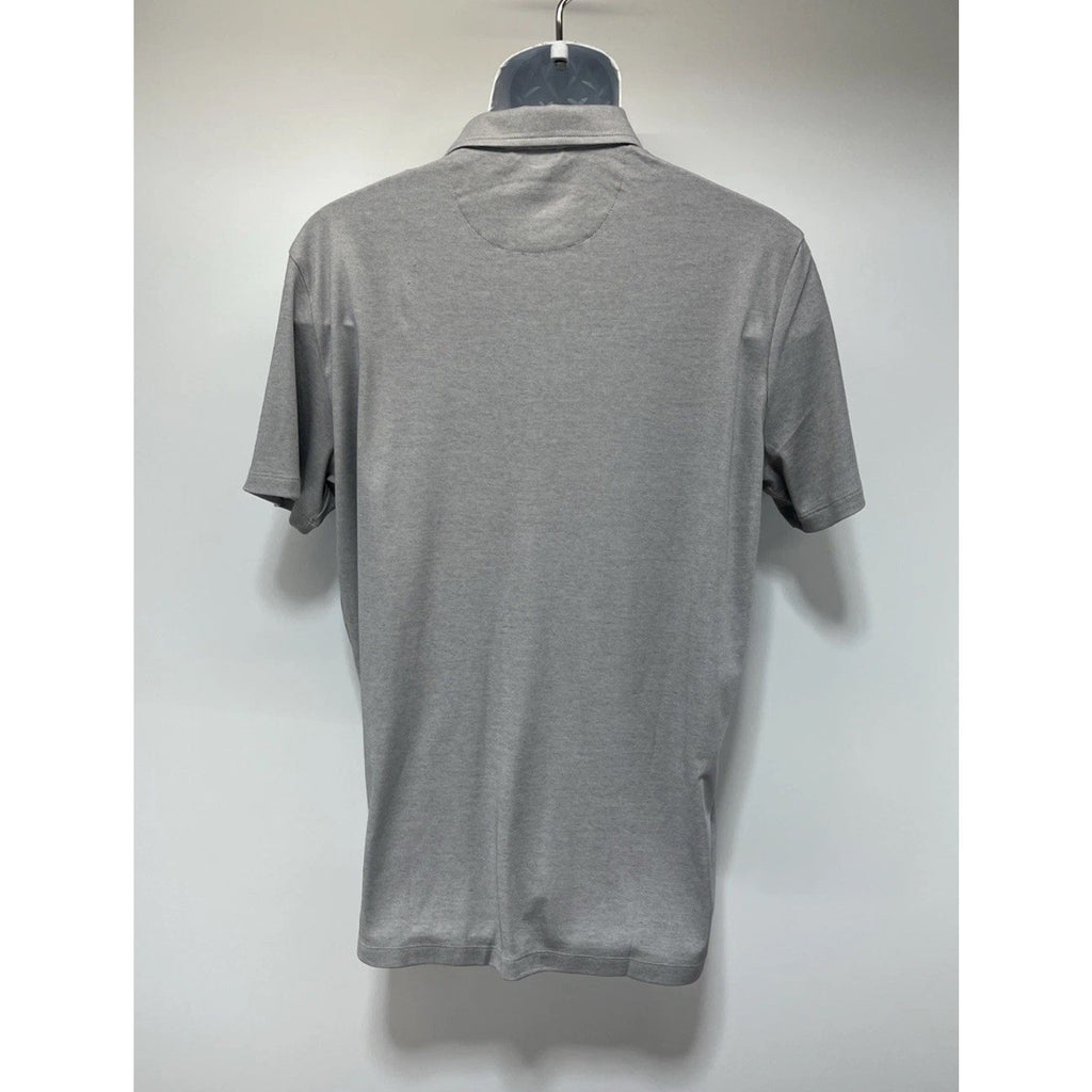 American Eagle Jersey Polo Shirt Mens M Gray Short Sleeve Soft Preppy Casual