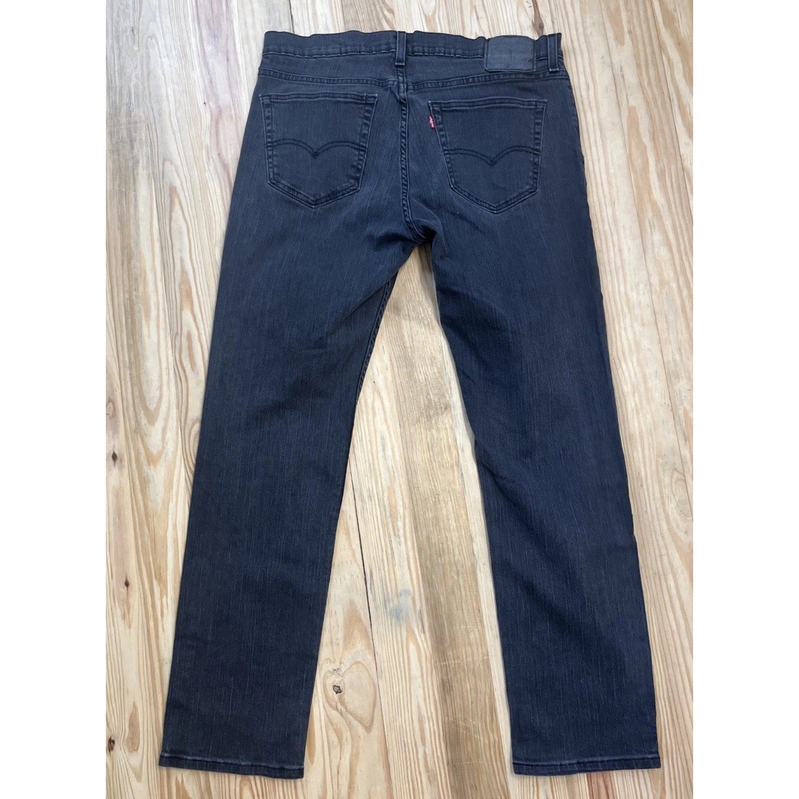 Levi's 559 Relaxed Straight Leg Black Denim Jeans Men's 36x34