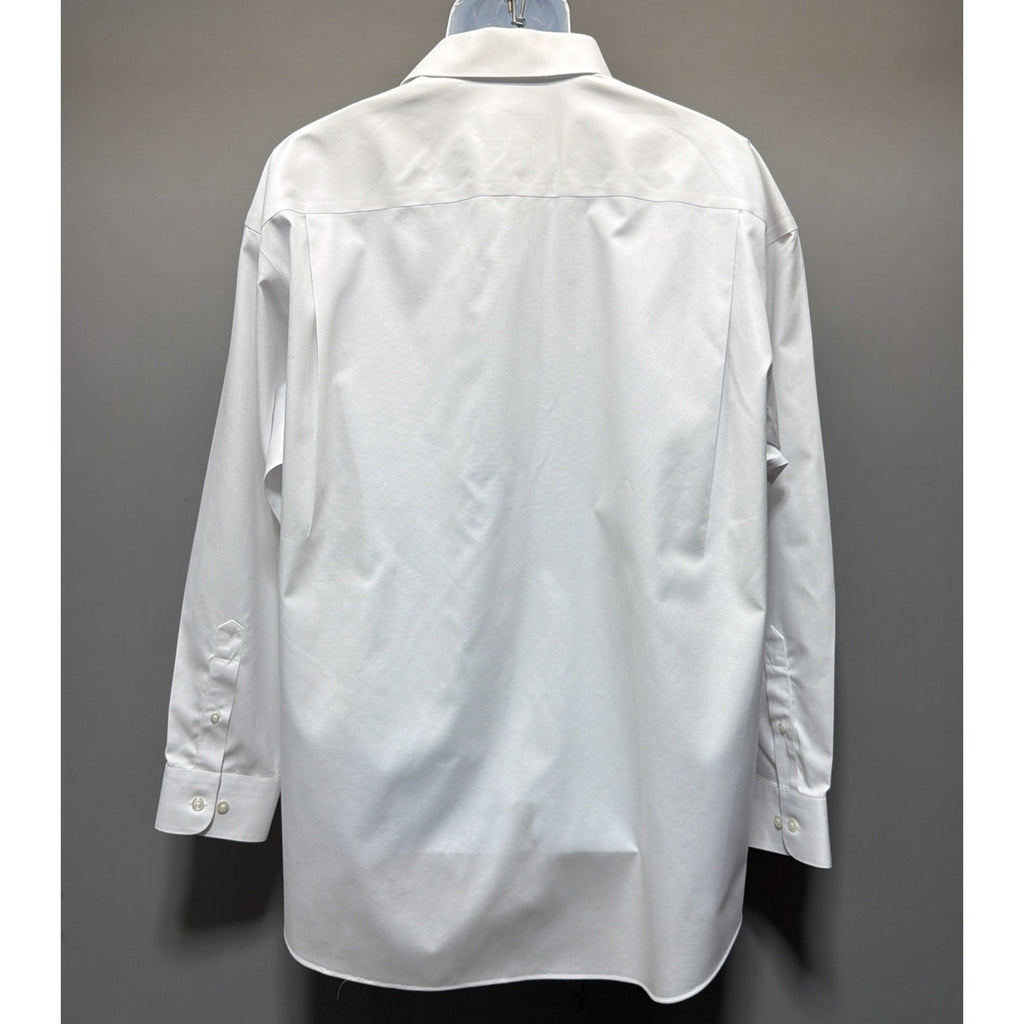 NWT JOSEPH & FEISS INTERNATIONAL 80s 2-Ply NON IRON DRESS SHIRT MENS 17 32/33 XL