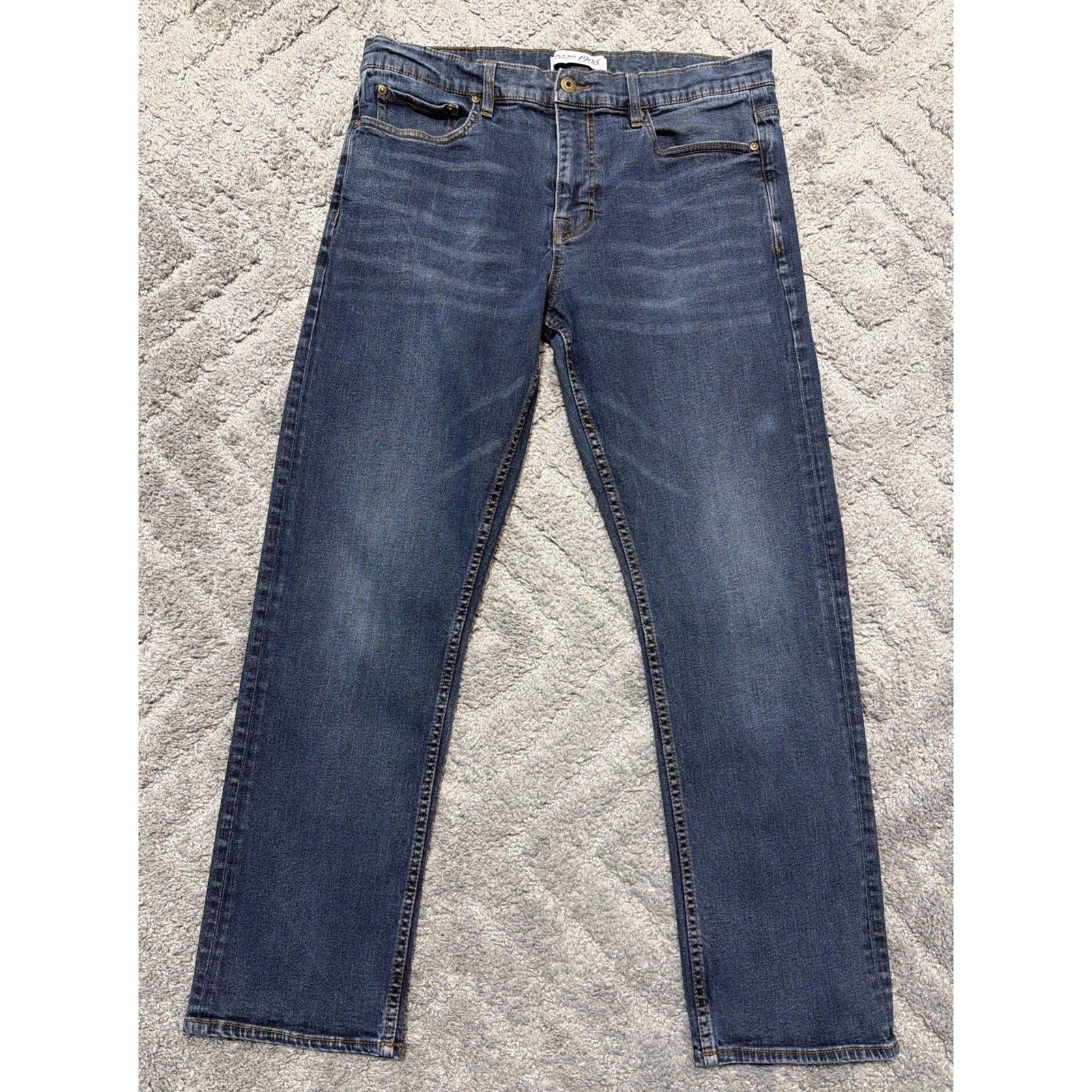Jos A Bank 1905 Collection Tailored Fit Jeans Mens 35x30 Blue Stretch Straight