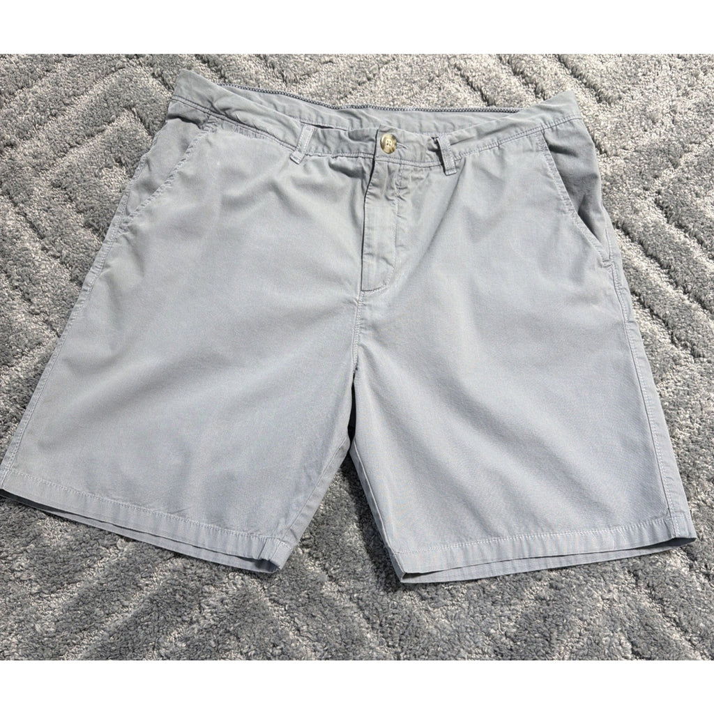 Johnnie-O 38x8" Gray West Coast Prep Style Chino Mens Shorts