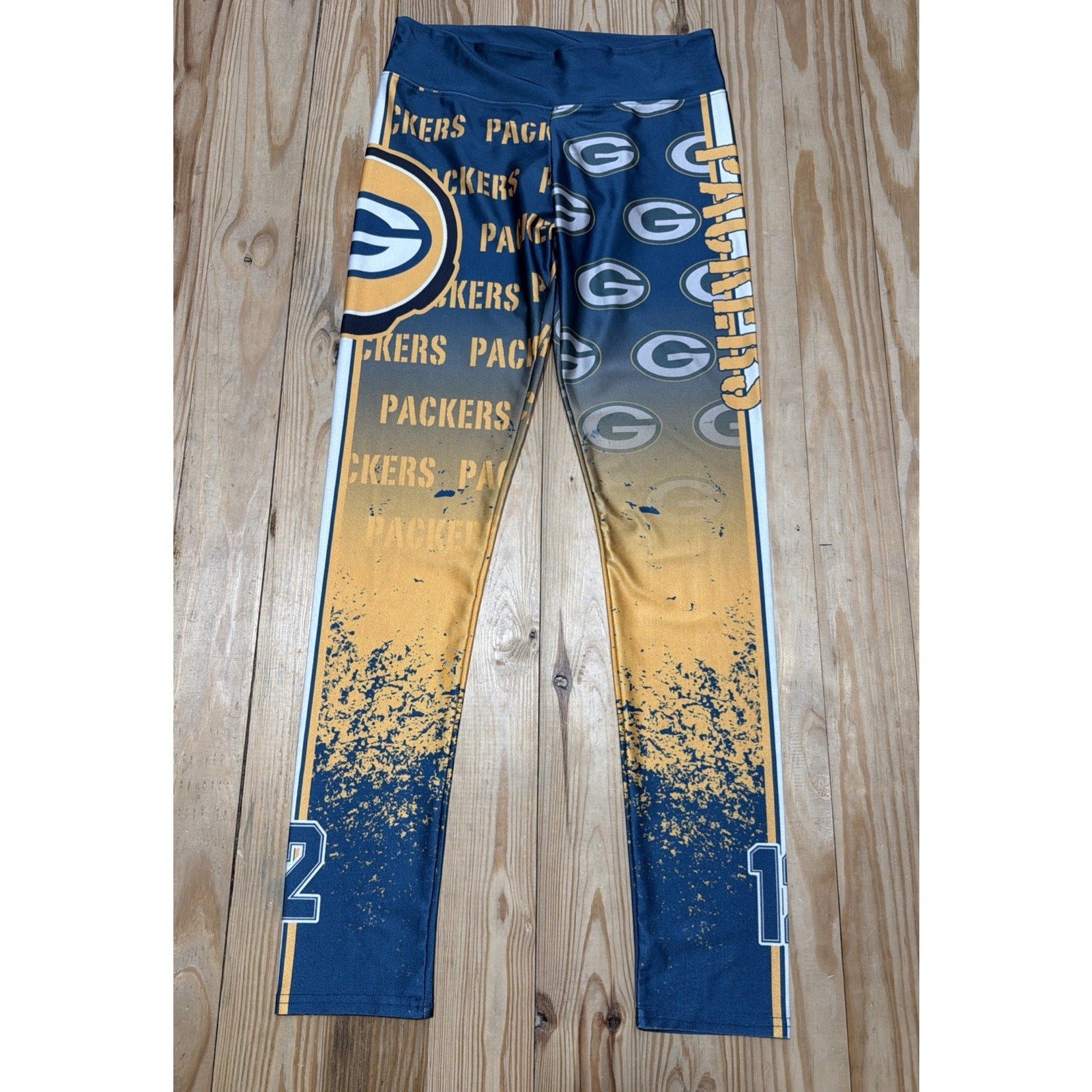 NFL Apparel Womens XS Green Bay Packers Full Length Leggings 27x28