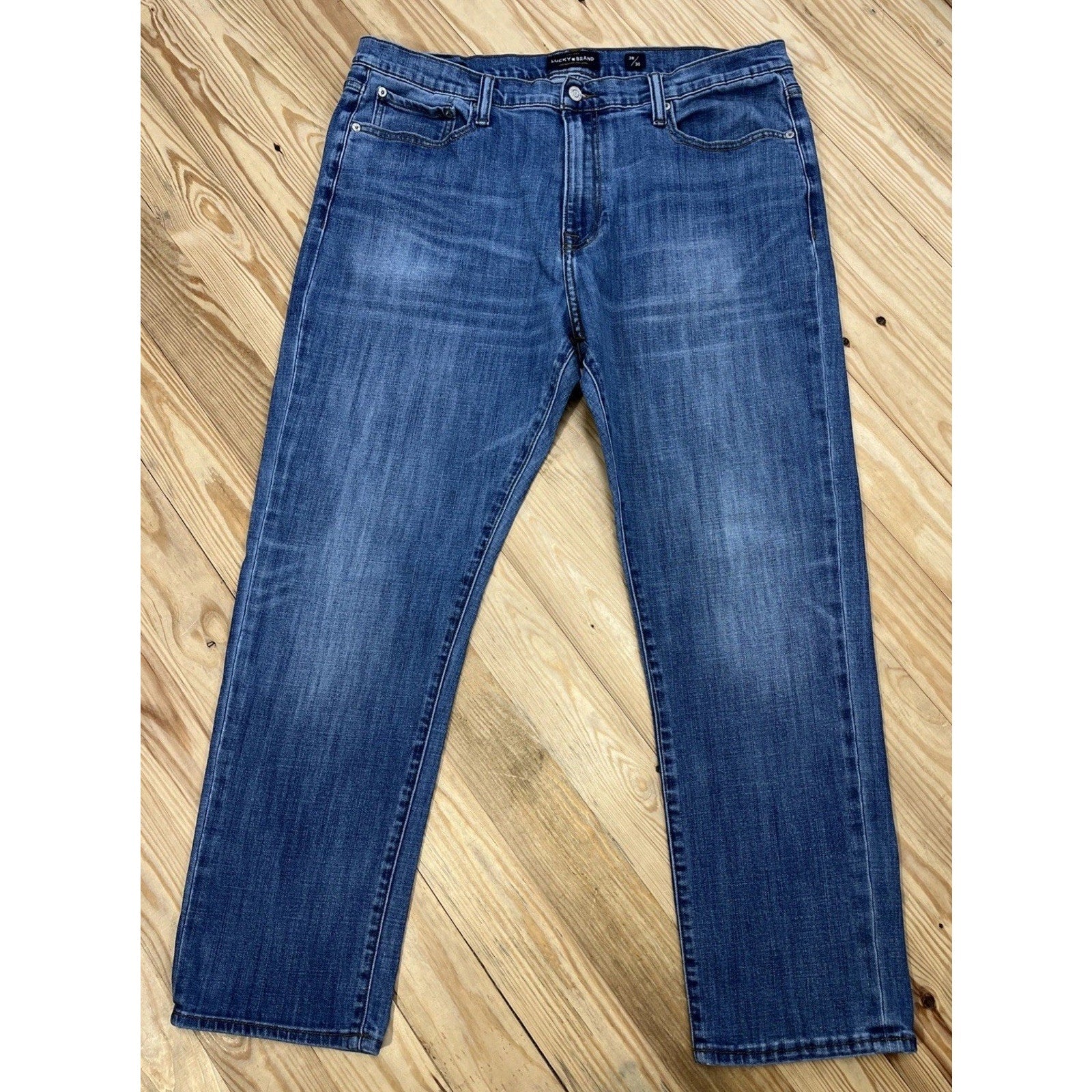 Lucky Brand Jeans 410 Athletic Slim Stretch Mens 38x30 Blue Denim
