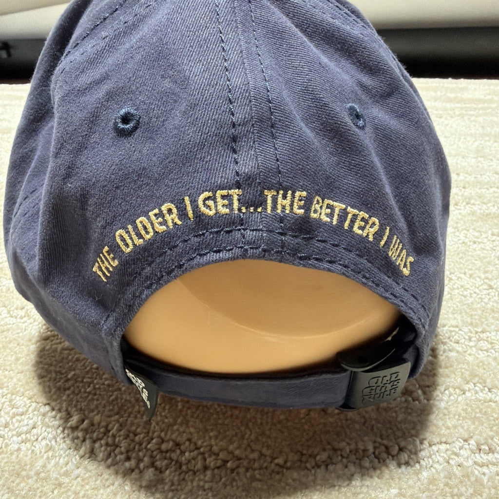 Old Guys Rule Dad Hat Cap The Older I Get 3D Woven Patch Blue
