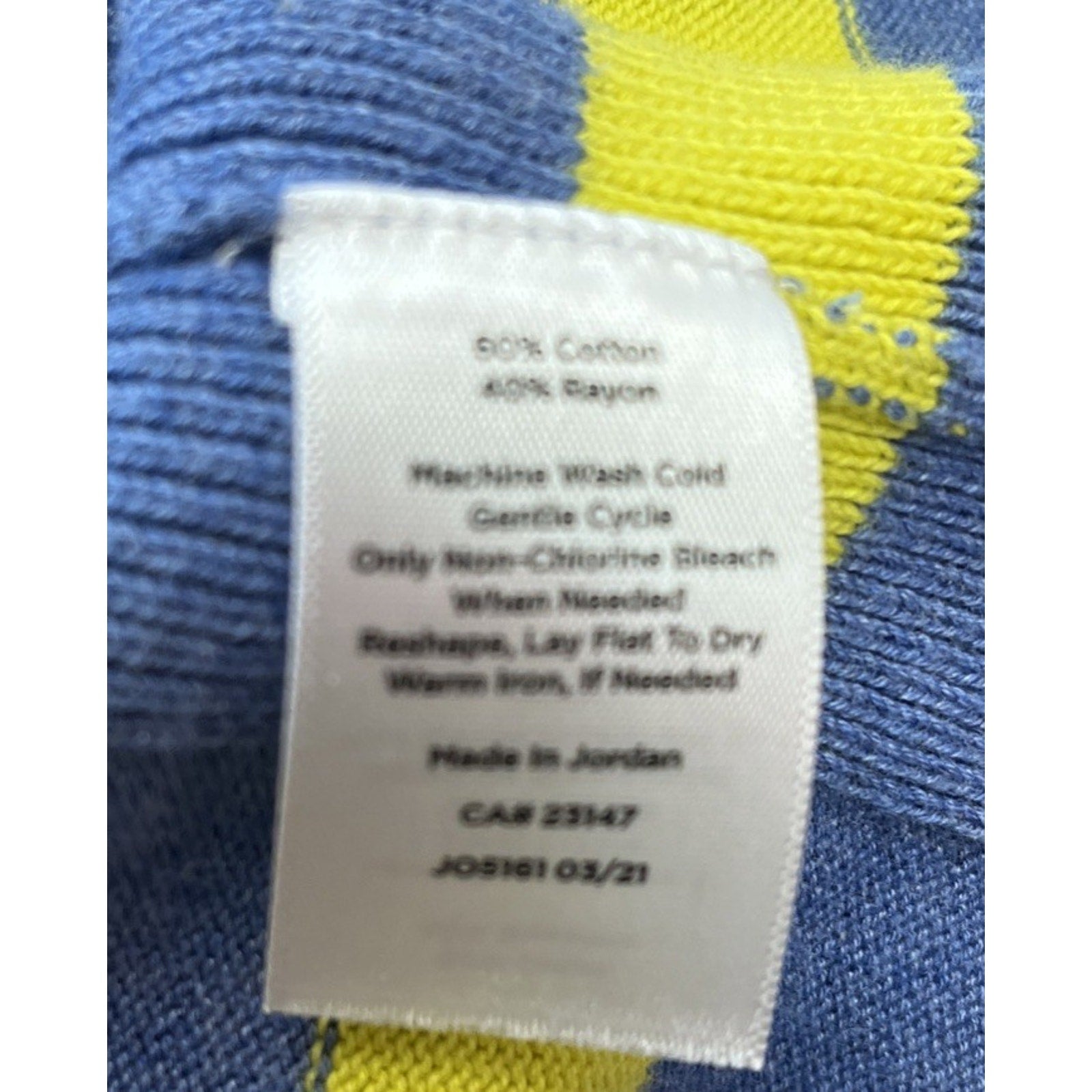 Talbots Girlfriend Cardigan Colorful Stripe Women’s M Petite Periwinkle Blue