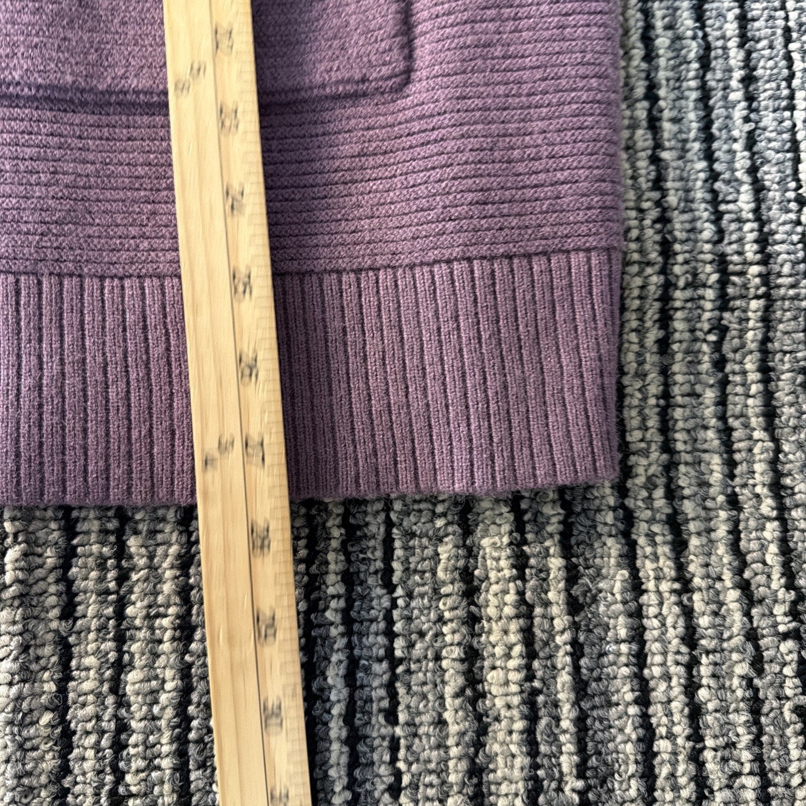 New Sonoma Women's Plum Textured Tunic Hooded Soft Sweater Size Large