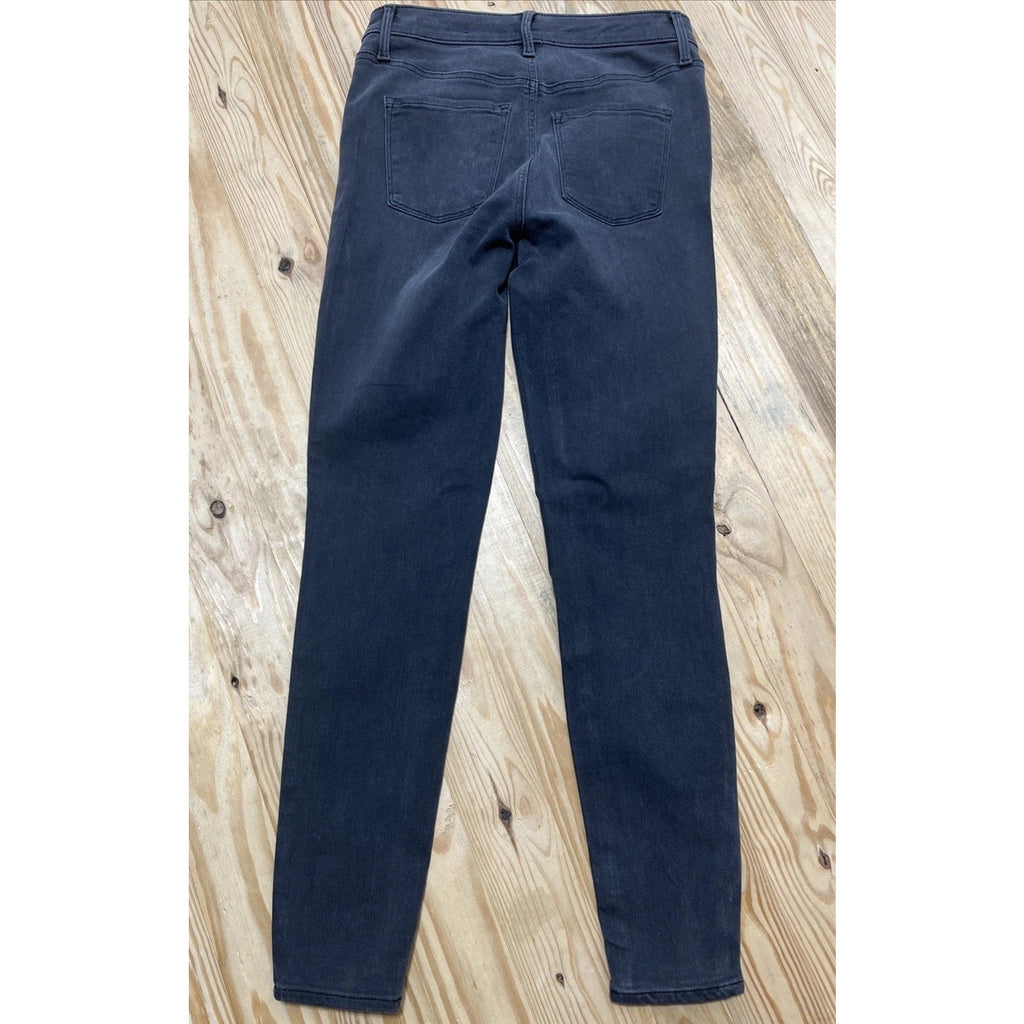 Talbots Flawless Jeans Women's 4 Gray High-Waist Jegging Ankle 28x28