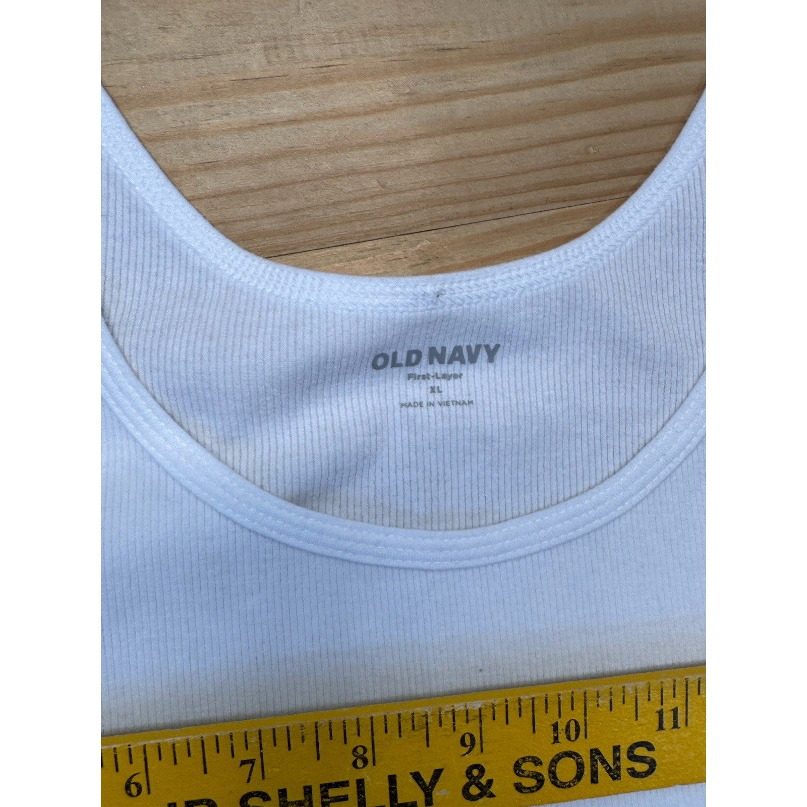 Old Navy Women’s Ribbed XL Sleeveless First Layer Tank Top White NWT