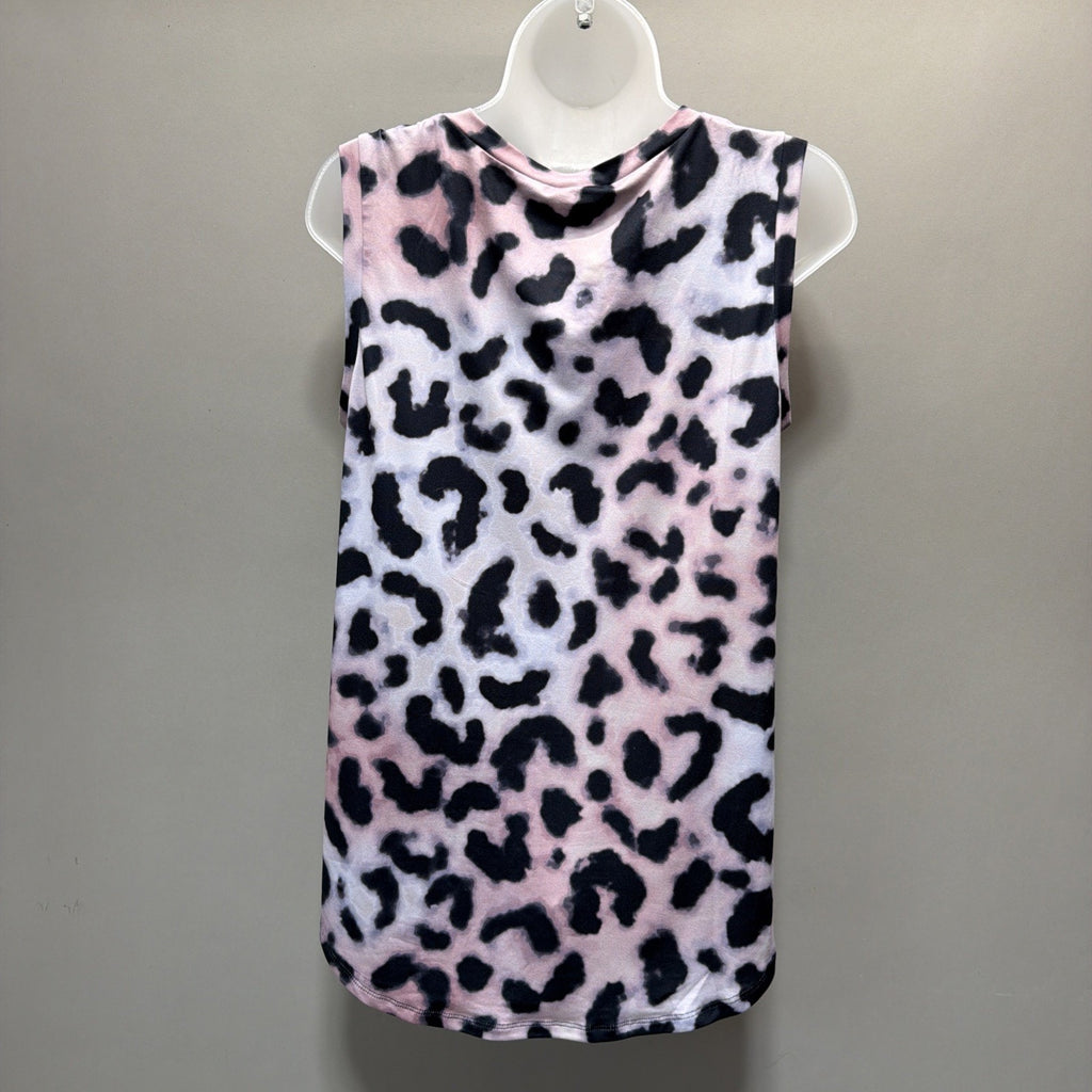 NWT- LuLaRoe Cocoa Simply Comfortable Tank Leopard Print Pink Black Blue Size S
