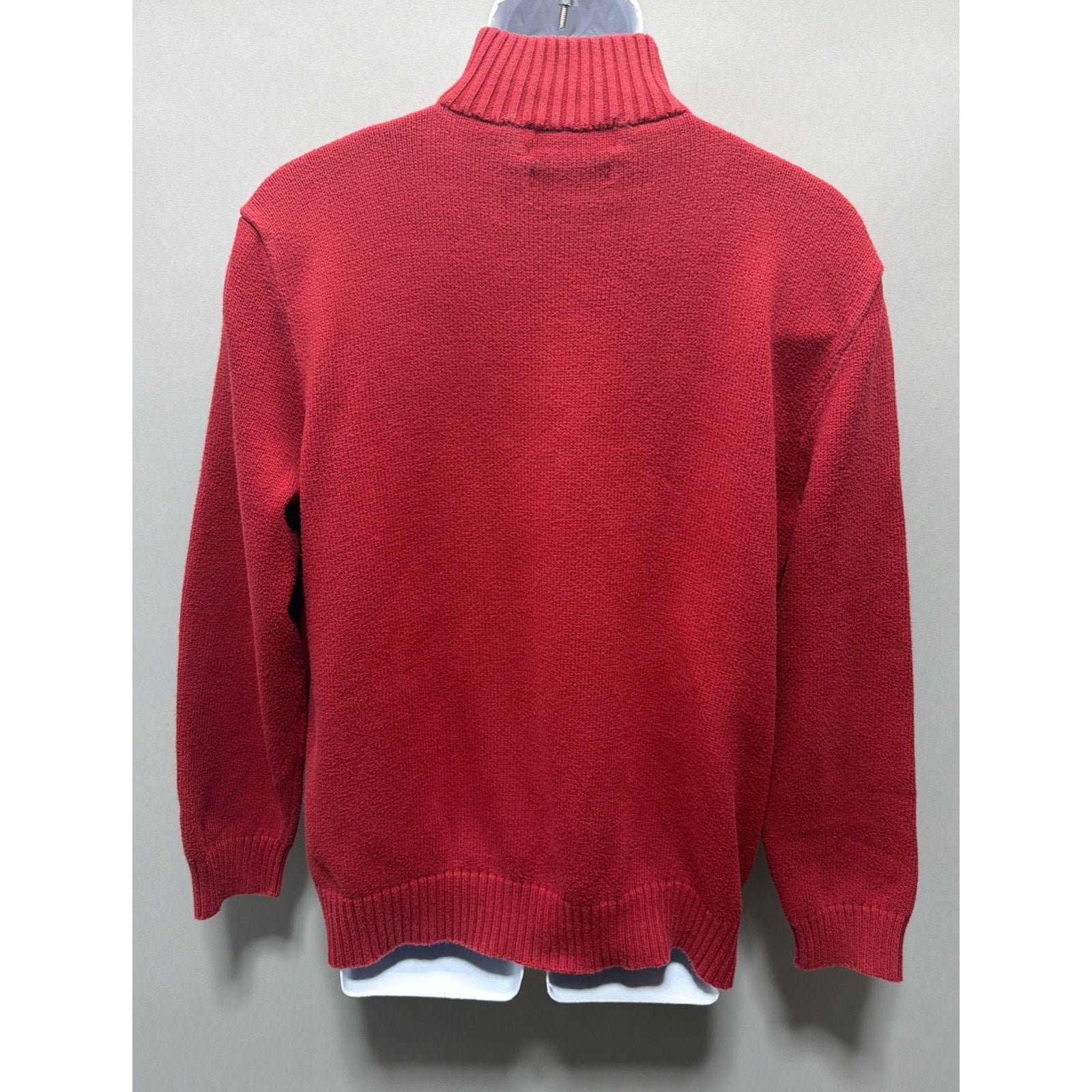 Vintage Polo Ralph Lauren 1/4 zip Knit sweatshirt Size L Preppy Casual Old Money