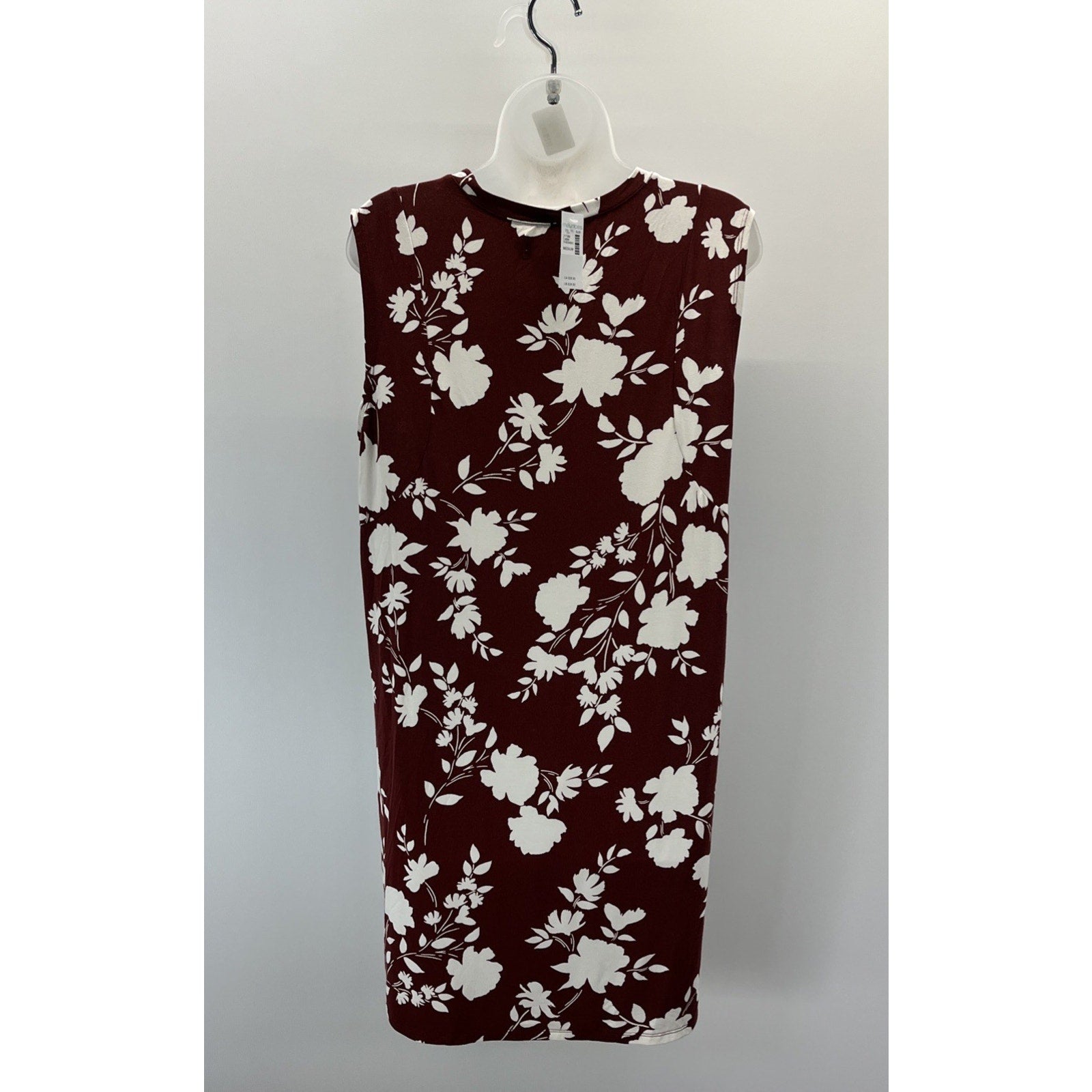 Maurices Sheath Dress Women M Floral White Sleeveless NEW With Tags