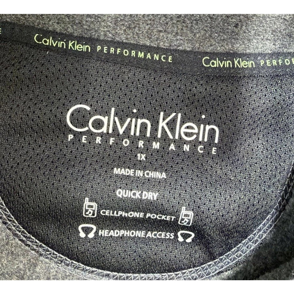 NWT Calvin Klein Performance Long Sleeve Full Zip Fleece Size 1X