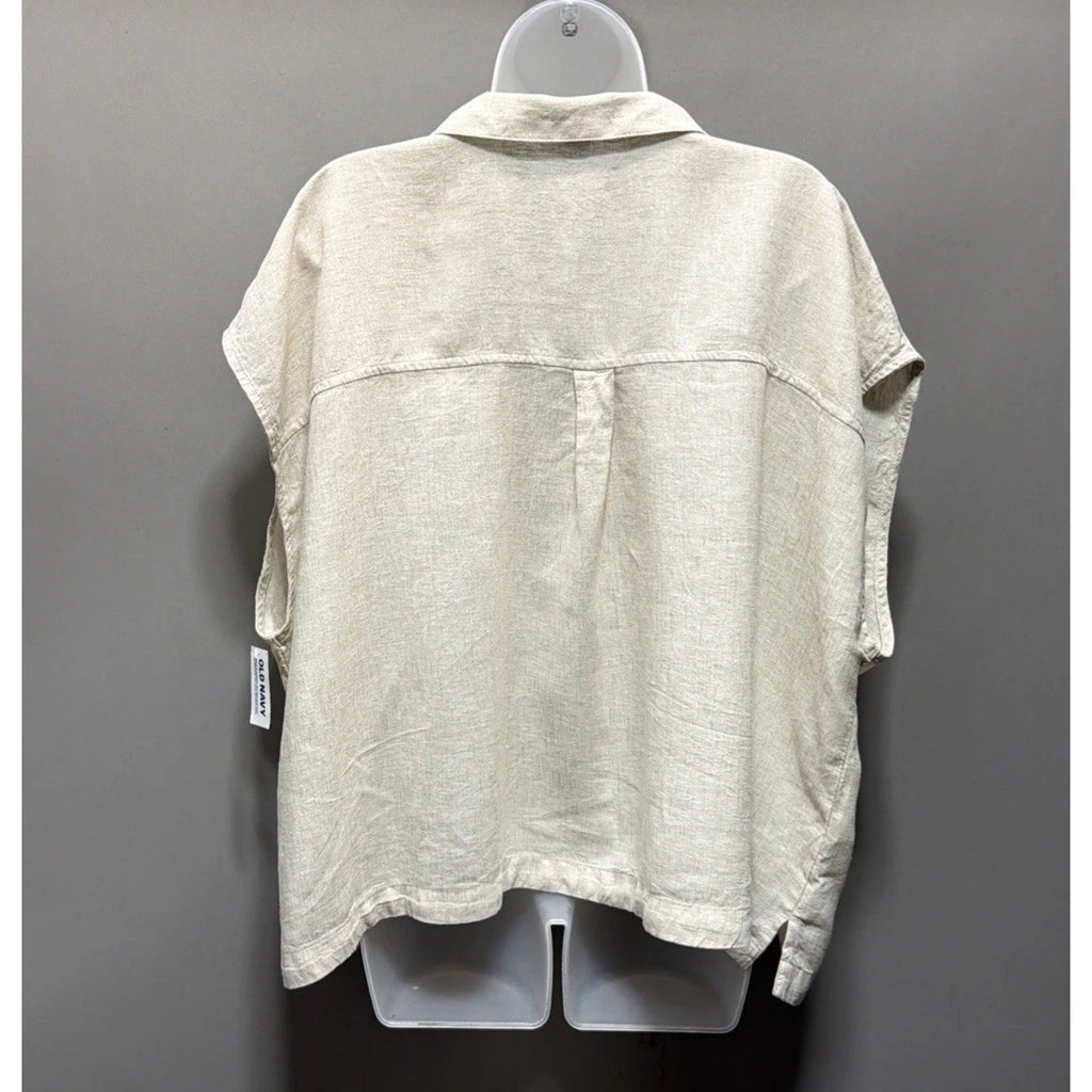 NWT Old Navy Womens Linen Blend V Neck Top Plus SIZE 2X