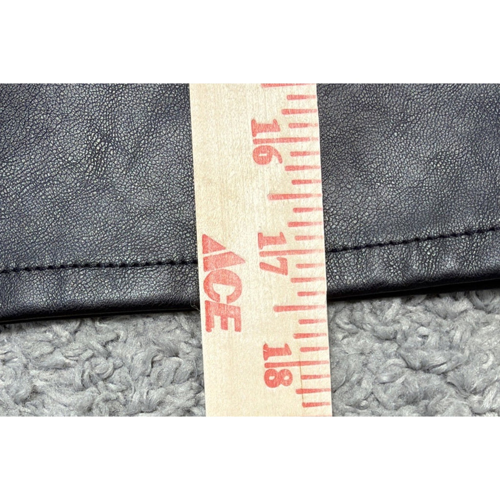 Universal Thread Women's Plus Size Faux Leather Mini Skirt Size 14 Black NWT