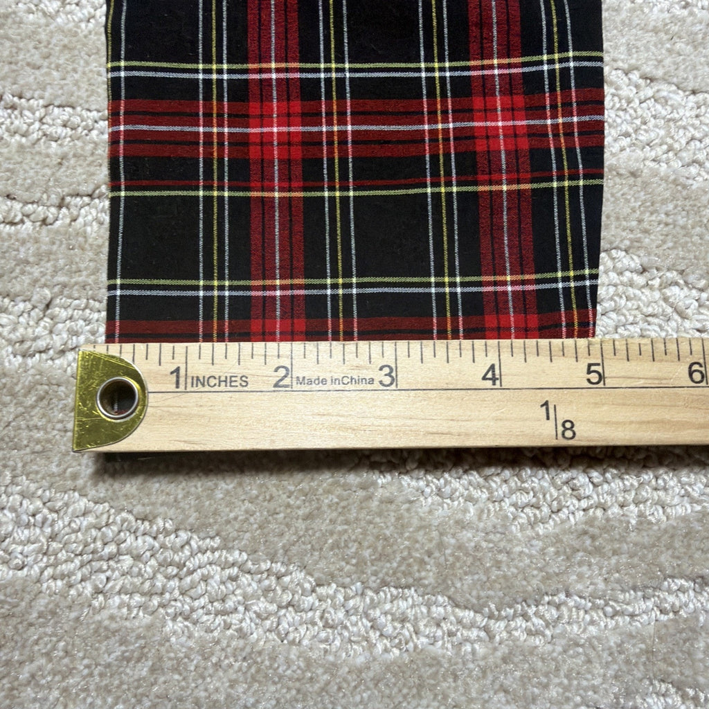 Tommy Hilfiger Plaid Pants Women 4 Red Black White Tartan Skinny Leggings NWT