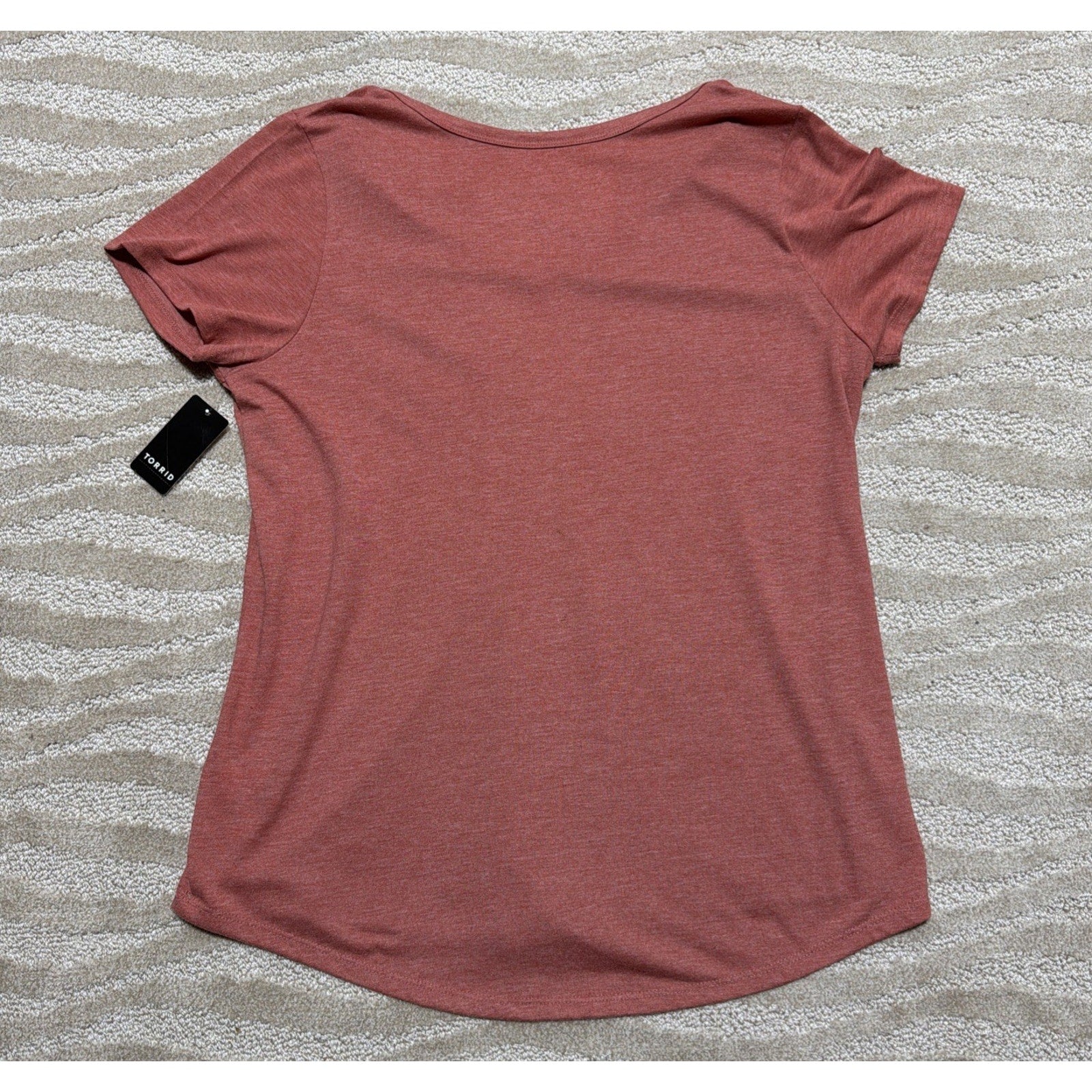Torrid Girlfriend Signature Jersey Womans Classic Fit V Neck T Shirt Top NWT M/L
